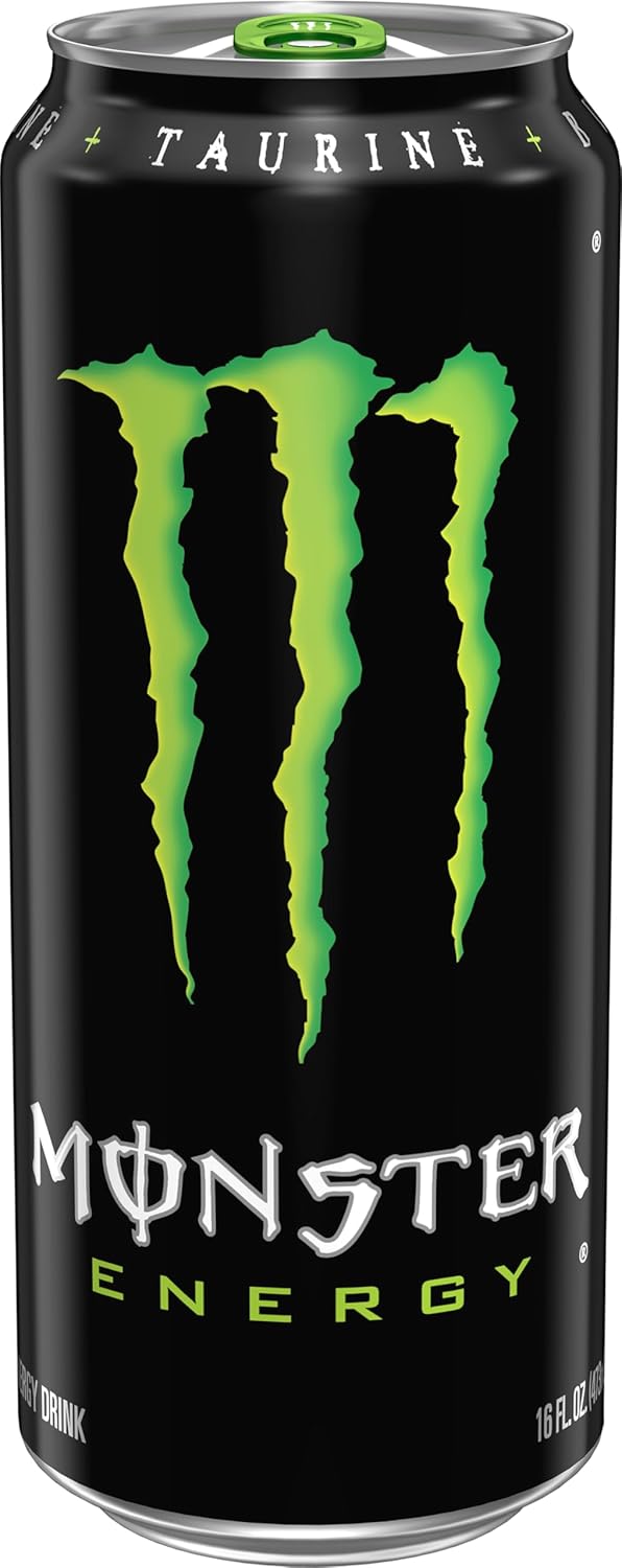 Monster Energy Drink, Green, Original, 16 Ounce
