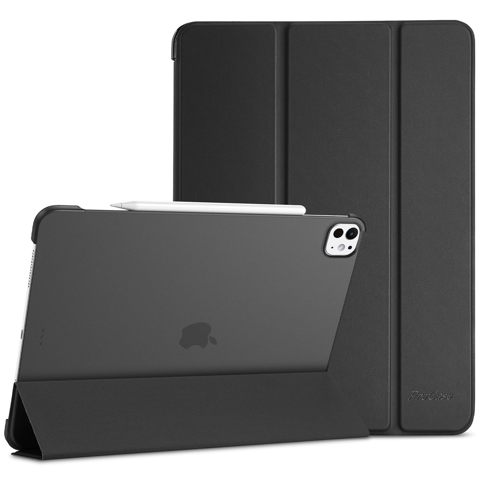 ProCase Smart Cover iPad Pro 13 Inch M4 M5 Black