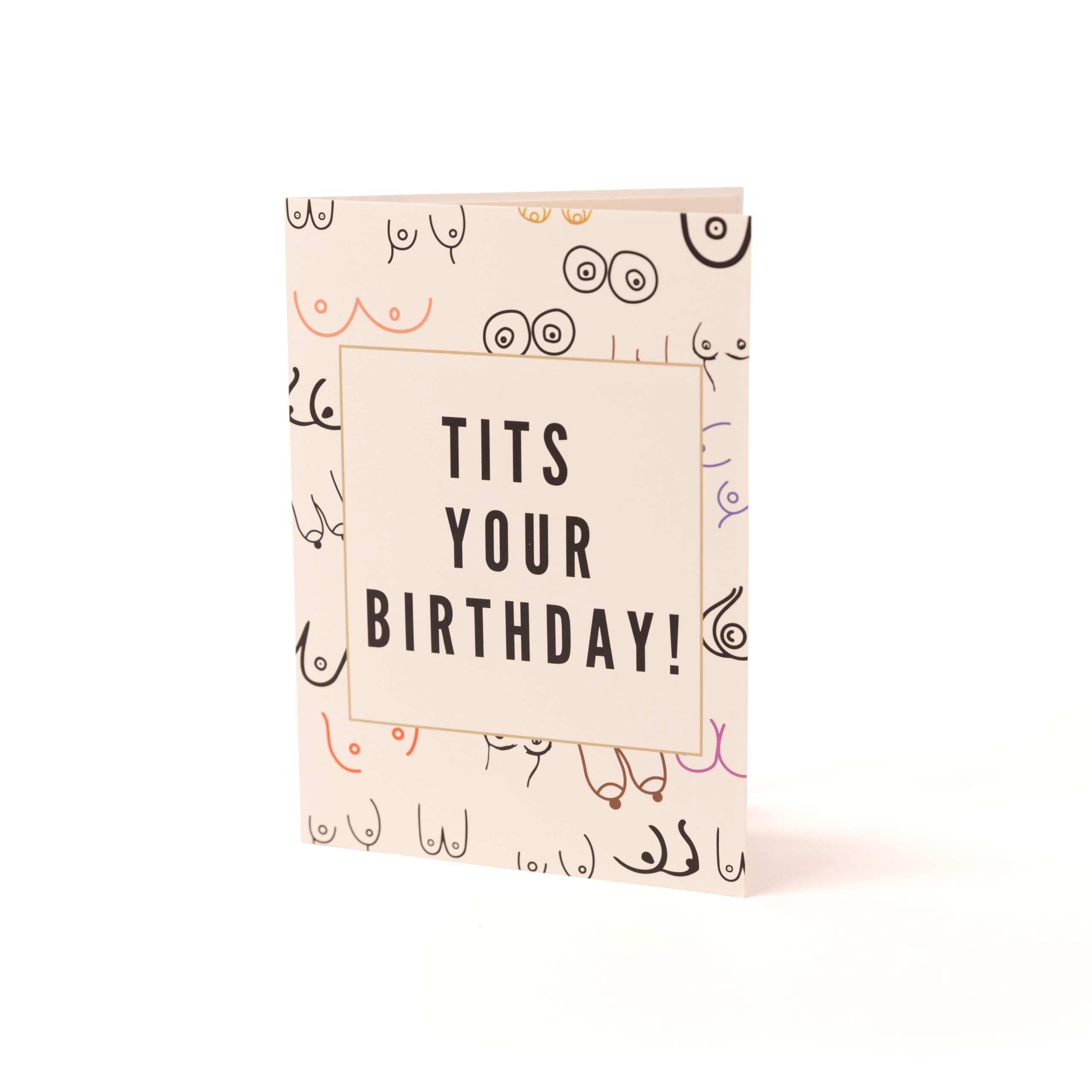 Rain Parade Funny Happy Tits Birthday Pop Up Card
