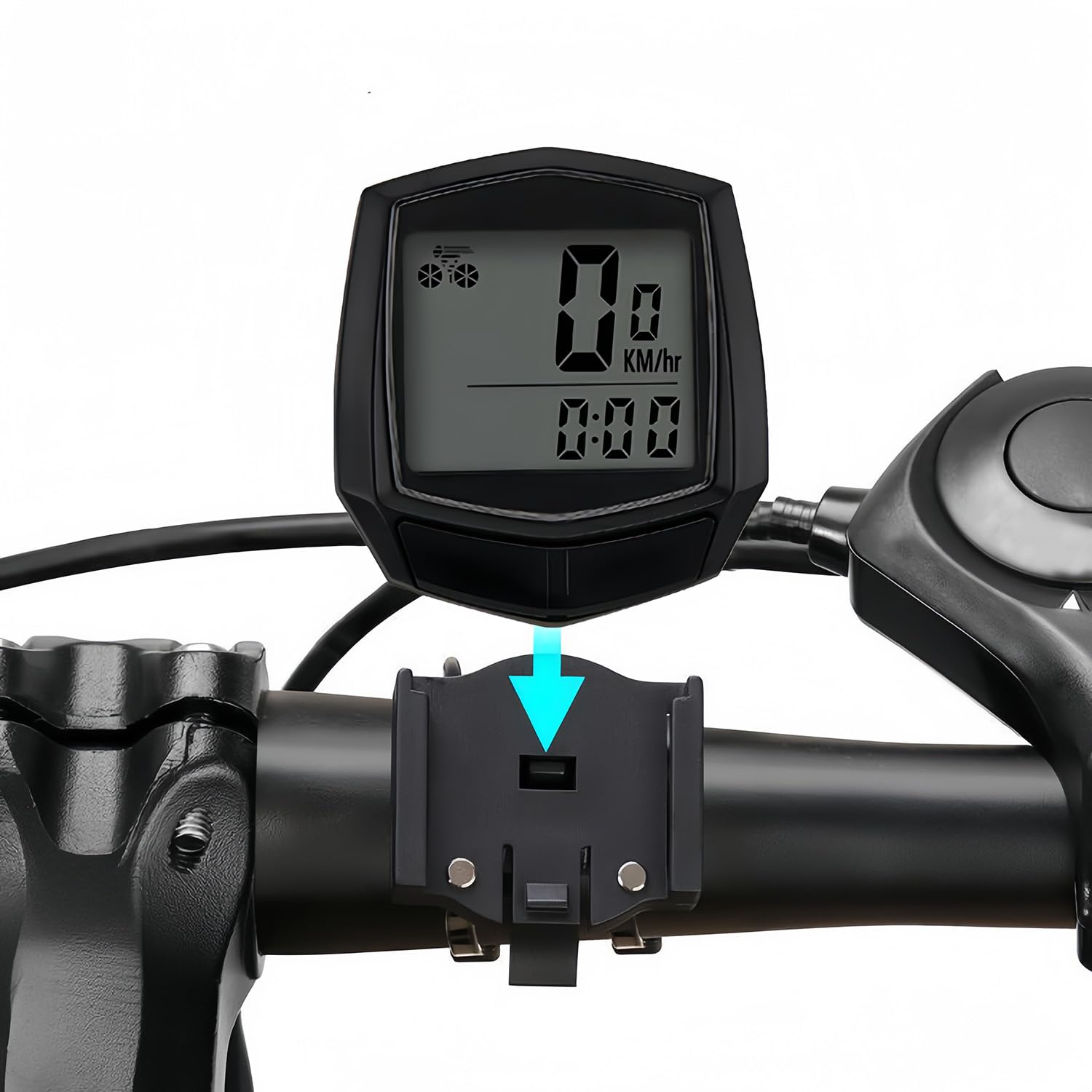 Wireless Bike Computer Speedometer Odometer LCD