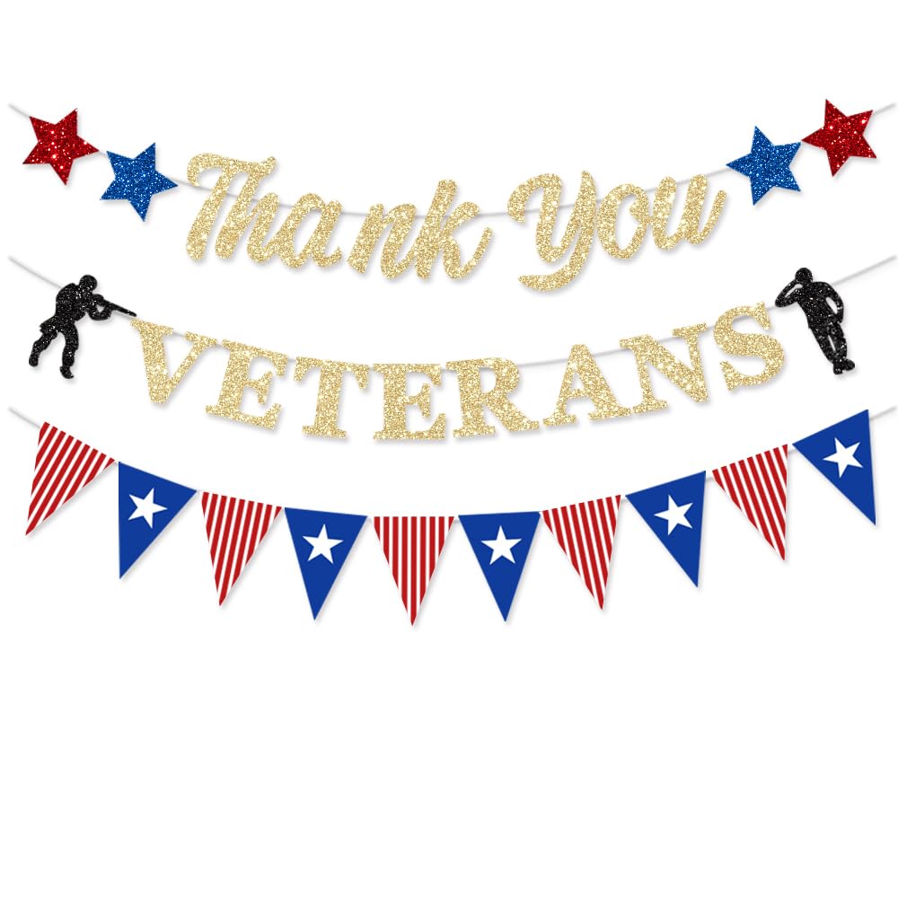 FHGG Thank You Veterans Glitter Banner