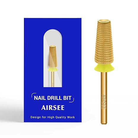 AIRSEE Tungsten Carbide Acrylic Nail Drill Bit for Manicure