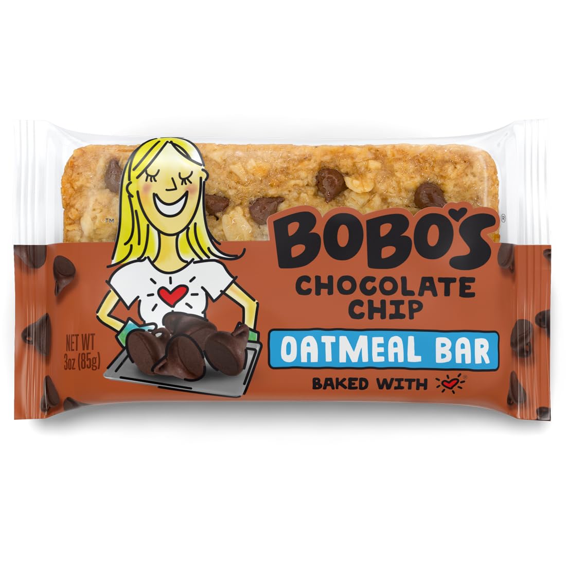 Bobo's Chocolate Chip Oat Bars Gluten Free 12 Pack