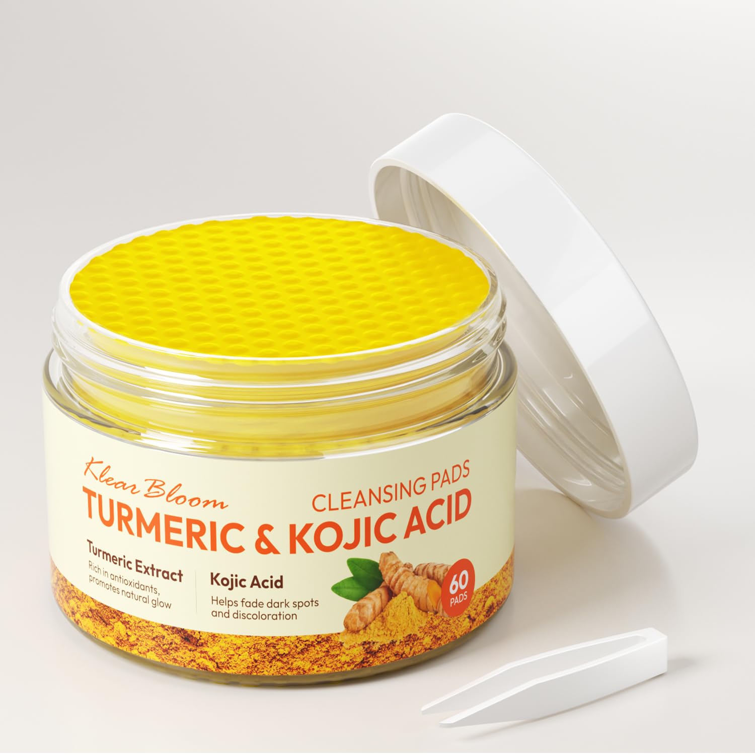 KlearBloom Turmeric Kojic Acid Cleansing Pads 60ct