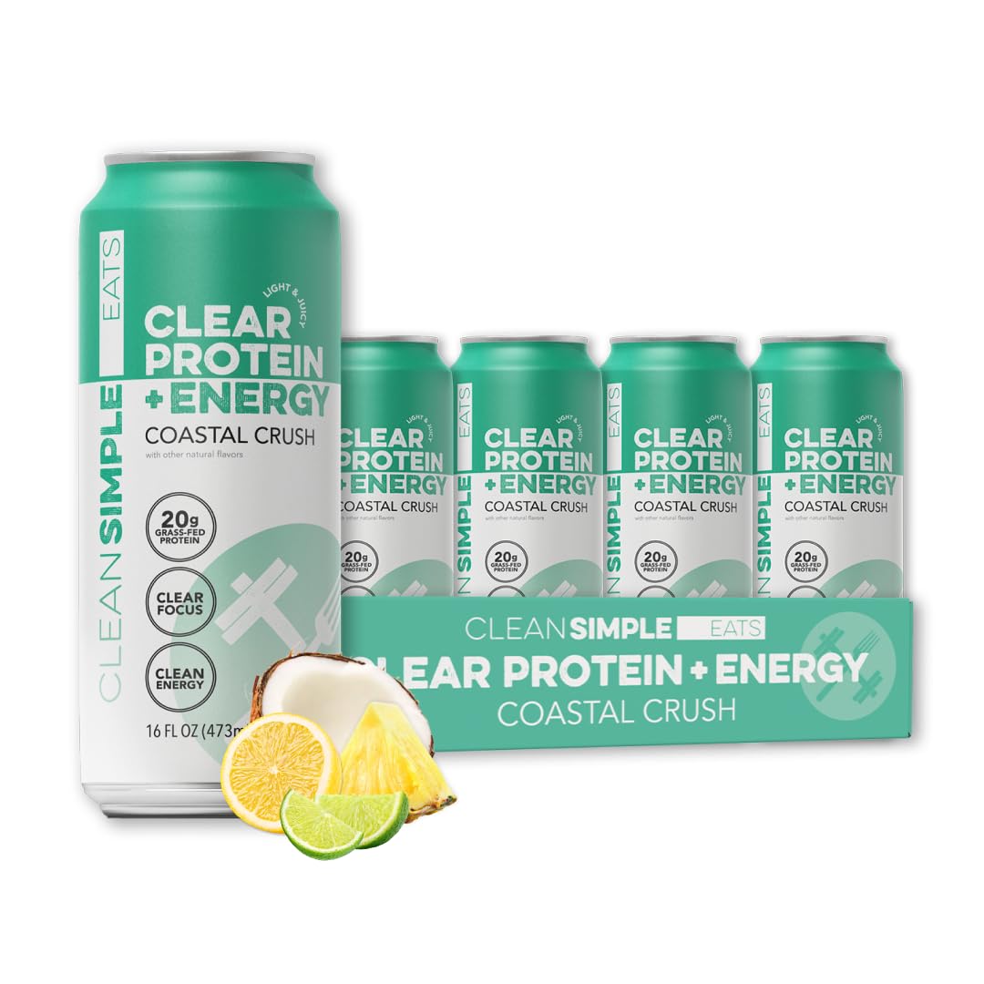 Clean Simple Eats Coastal Crush Protein Energy 16oz Cans 12-Pack