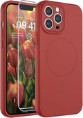 SUPFINE Designed for iPhone 11 Case,Premium Liquid Silicone with [Soft Anti-Scratch Microfiber Lining][Upgraded Camera Protection] Slim Shockproof Protective Phone Case for Men Women Girls, Red