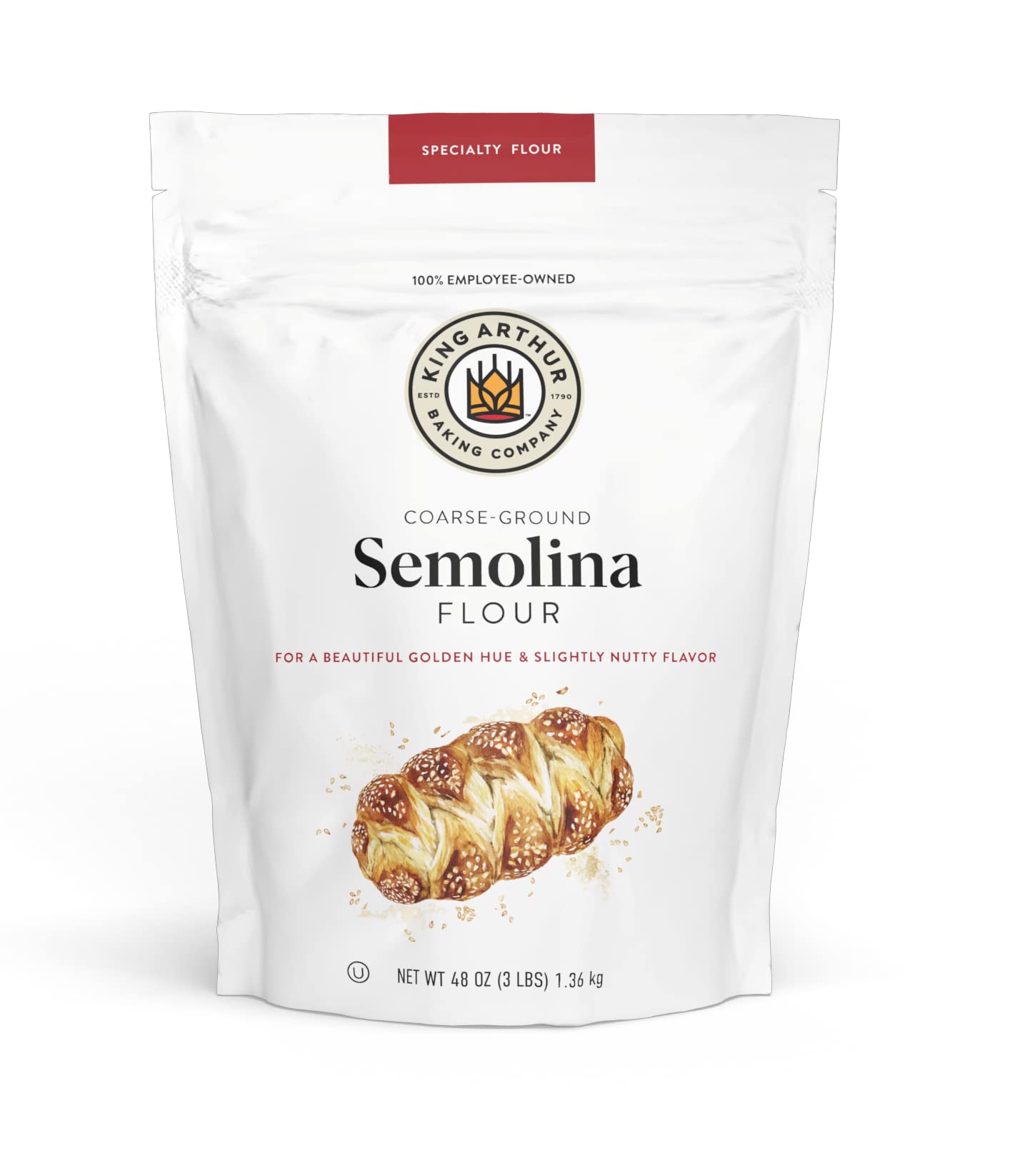King Arthur Semolina Flour Coarse Ground 3lb