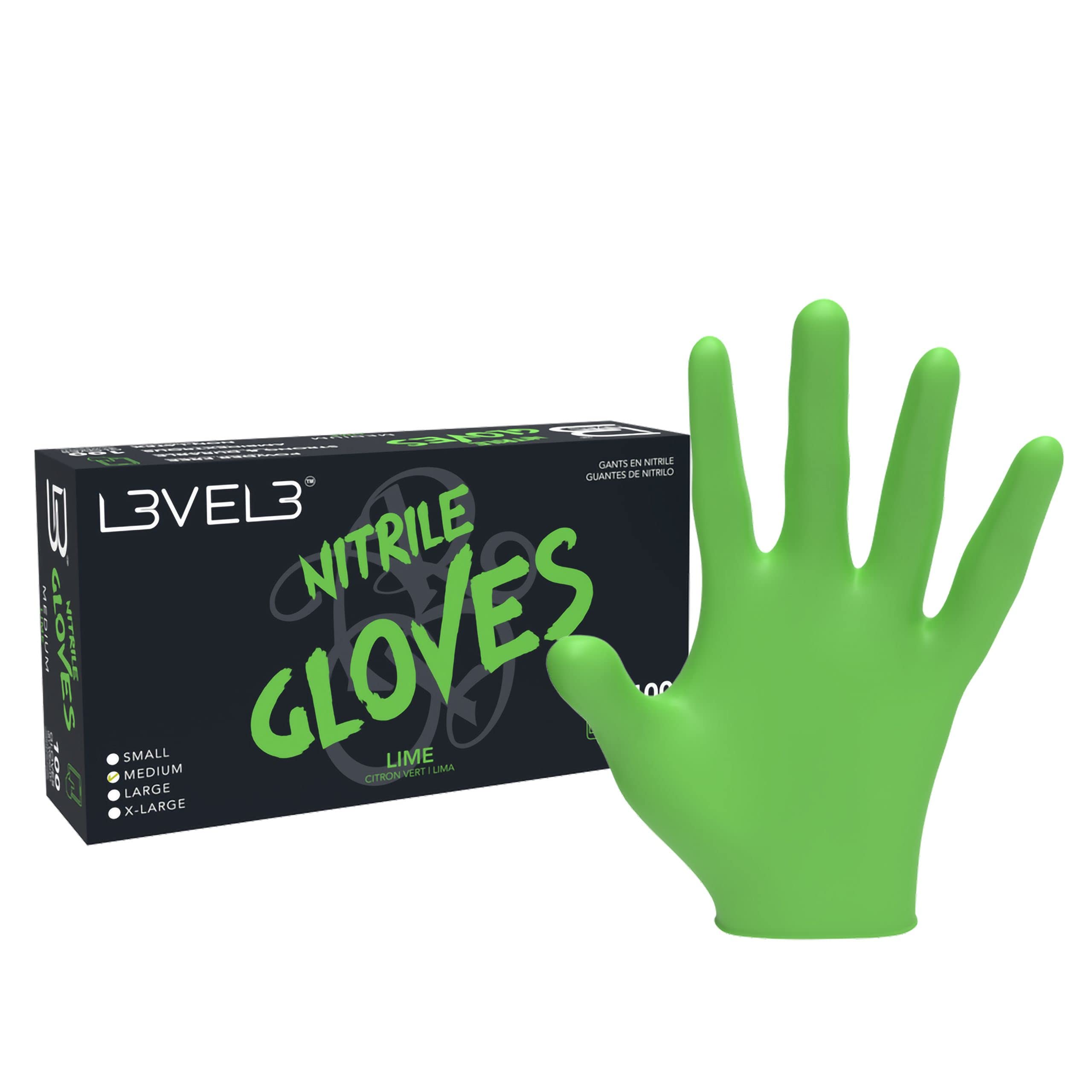 L3 Level 3 Nitrile Gloves Black Box 100