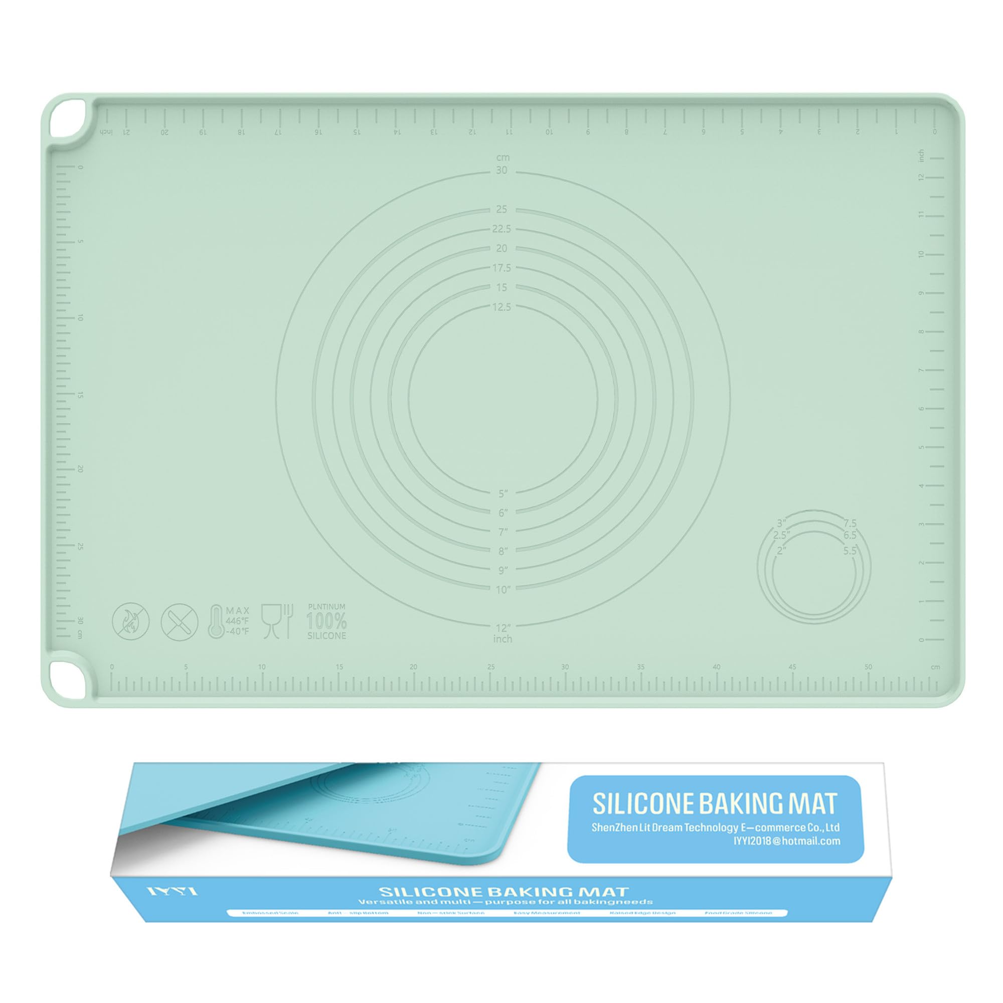 Sage Green XL Silicone Pastry Baking Mat
