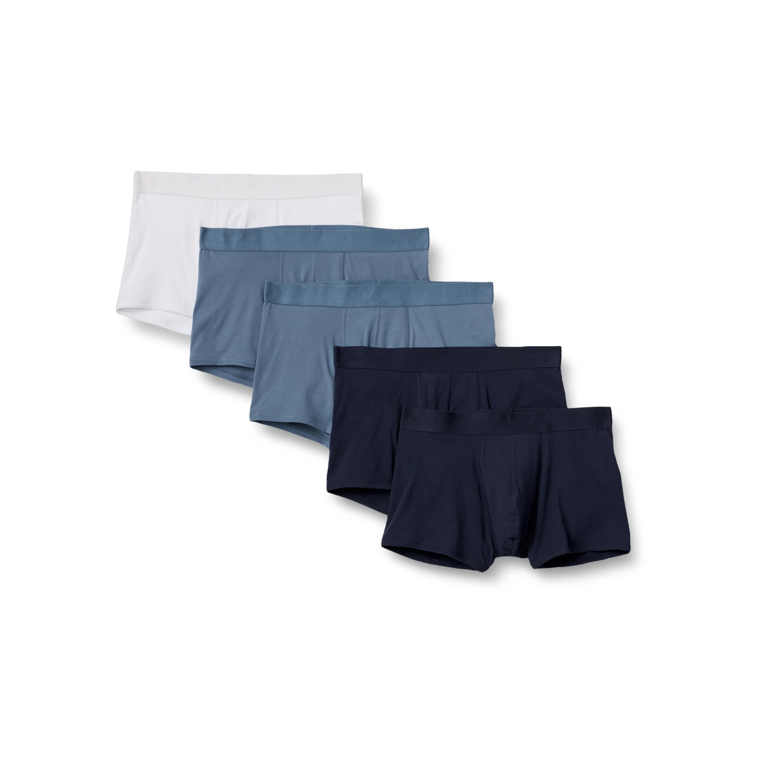 Amazon Essentials Menís Cotton Jersey Boxer Shorts 5-Pack Navy Small