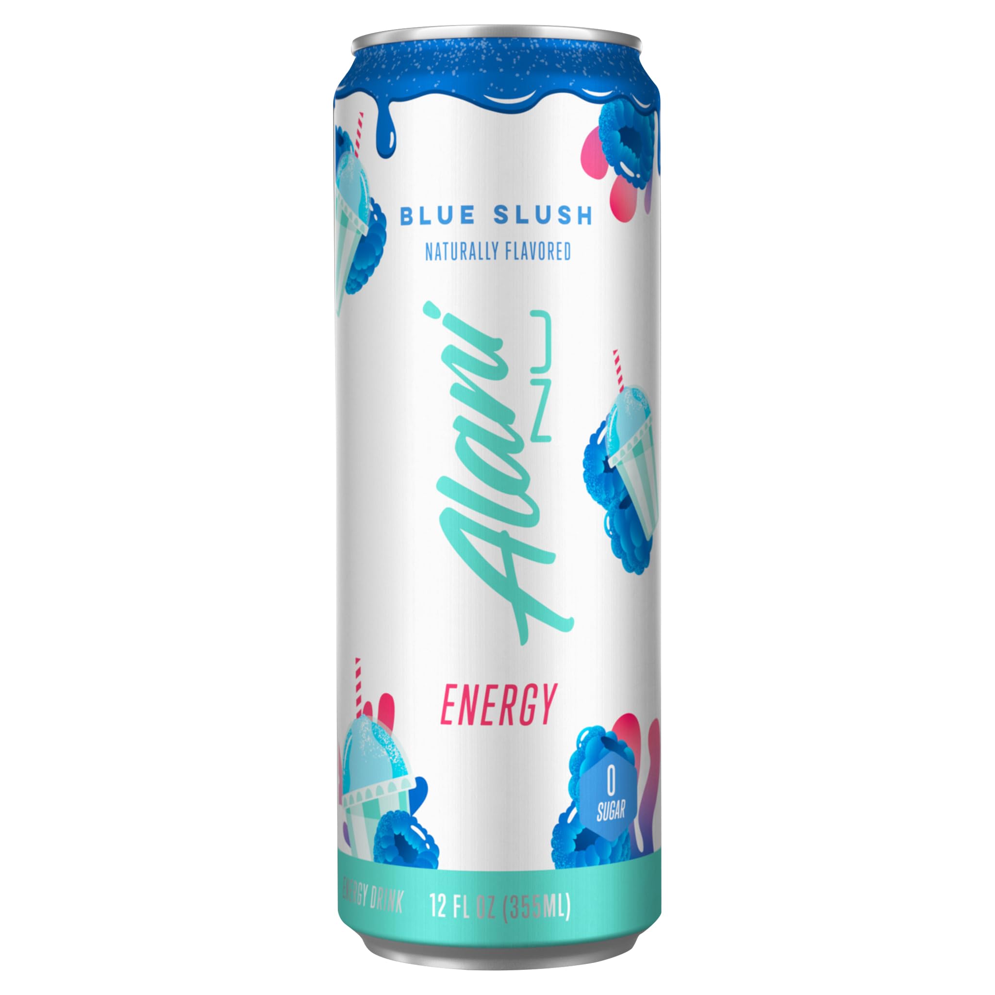 Alani Nu Energy Drink Blue Slush, 12oz