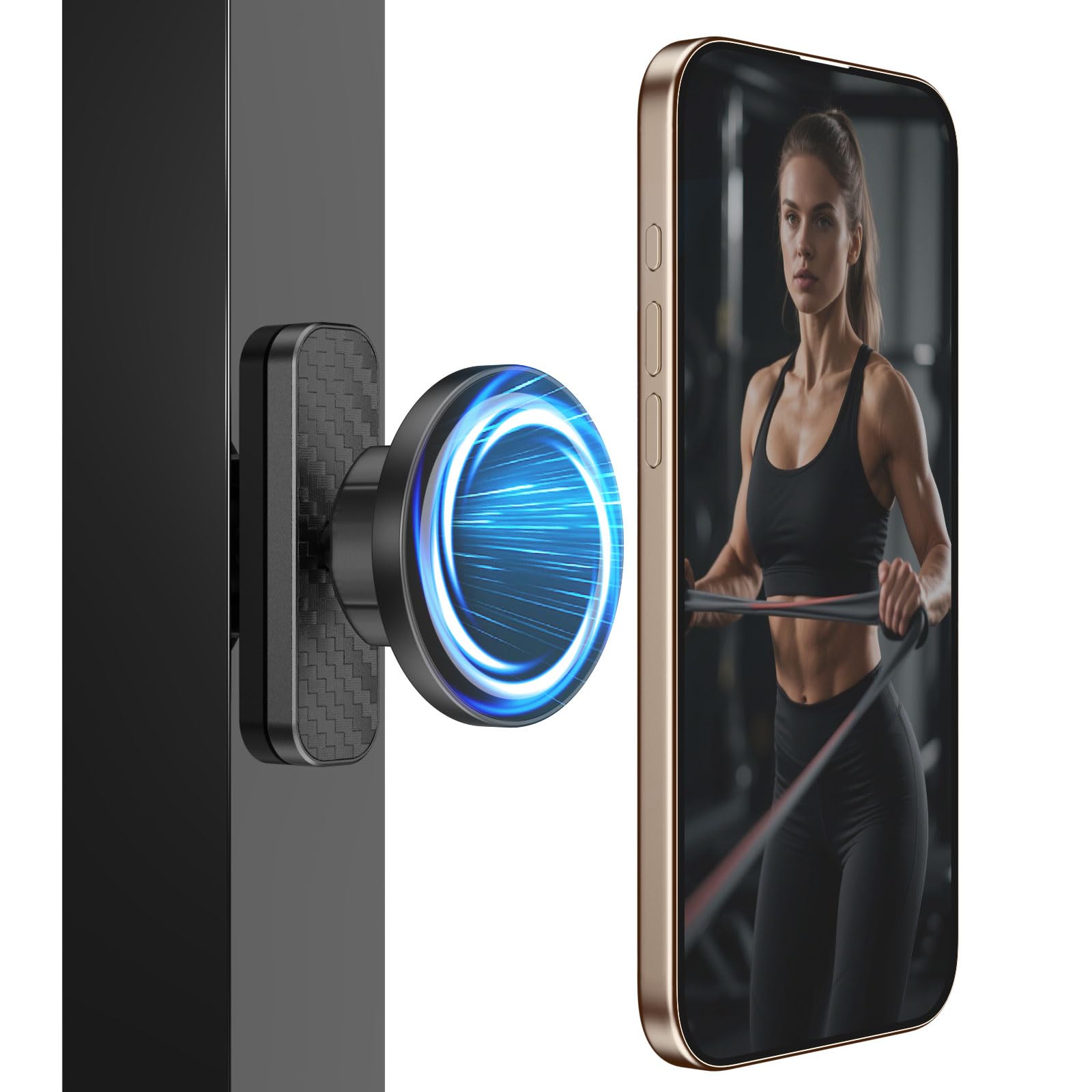 MoKo Dual Magnetic Gym Phone Holder MagSafe