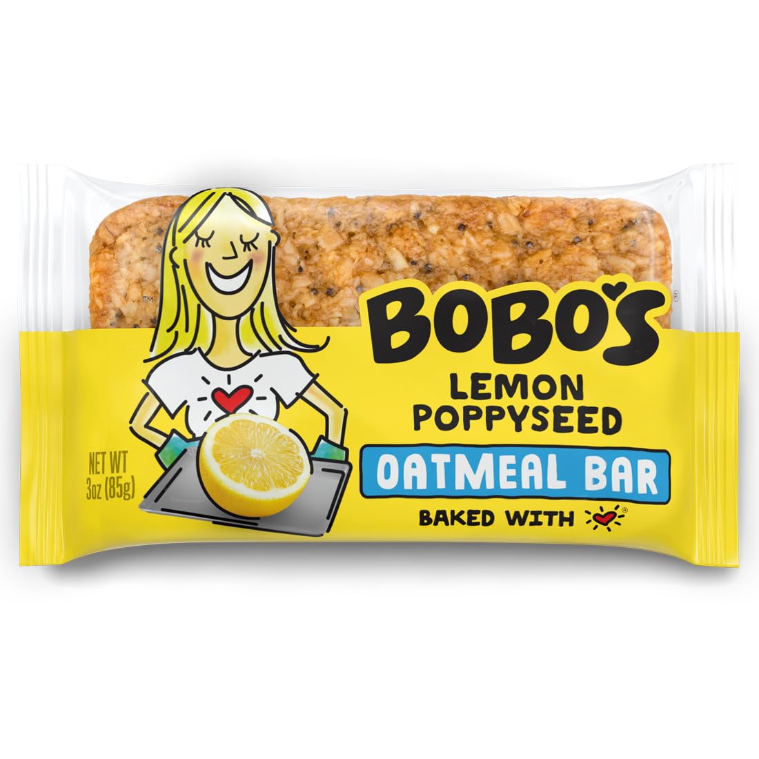 Bobo's Lemon Poppyseed Oat Bars 12-Pack