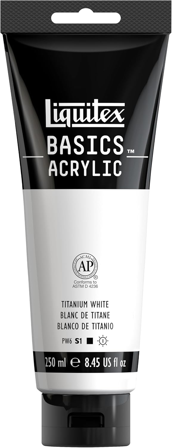 Liquitex Basic Acrylic Paint Titanium White 8.45oz