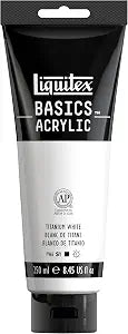 Liquitex Basic Acrylic Paint Titanium White 0.74oz
