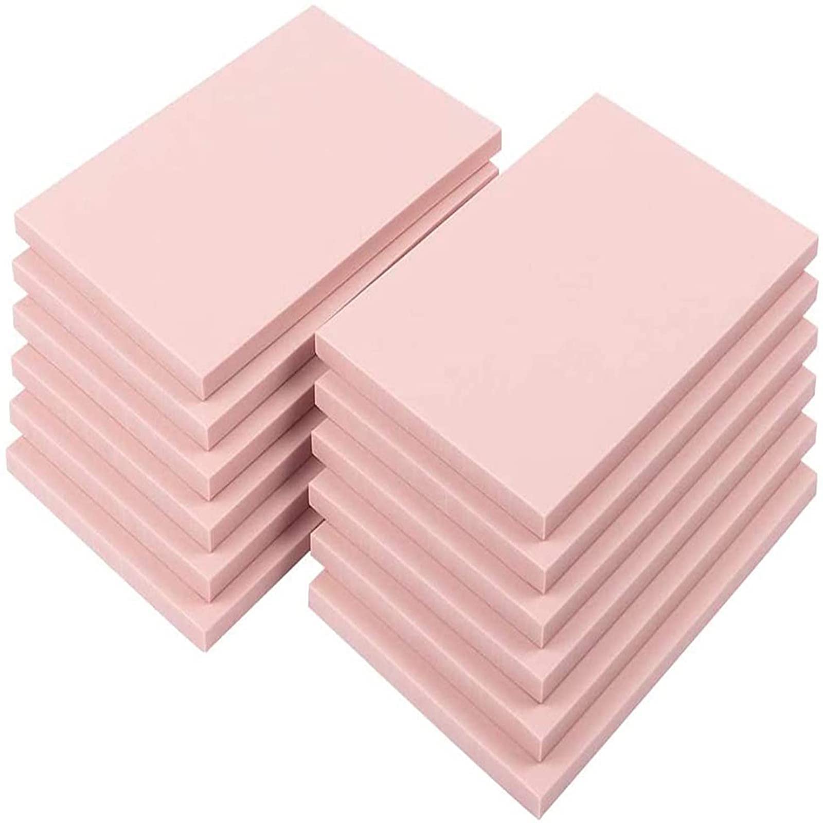 12-Pc Pink Rubber Carving Blocks Stamp Kit