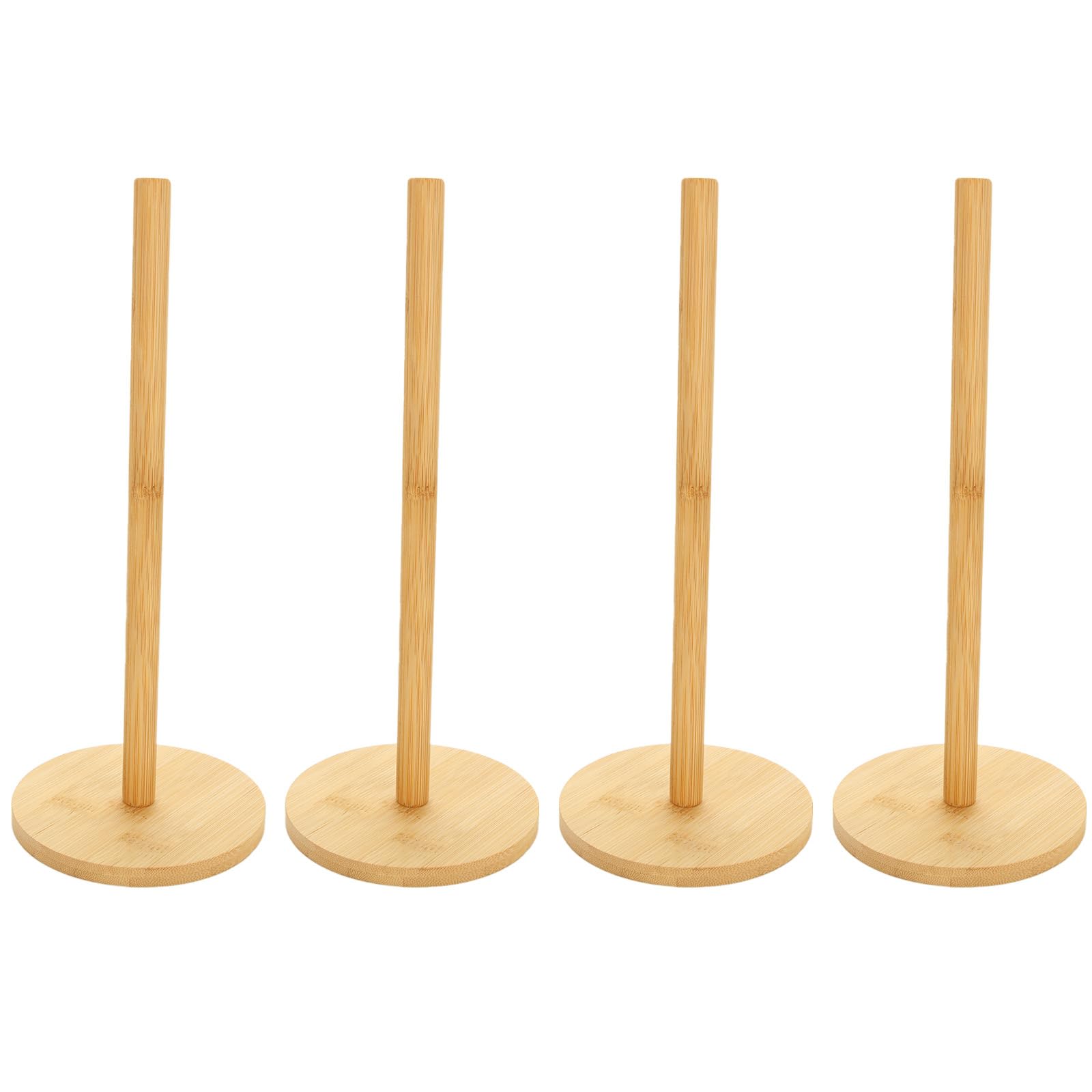 MUXHEL Wooden Paper Towel Holder Stand 4 Pack