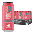 Gorilla Mind Energy Drink | Unmatched Energy · Amplified Focus | N-Acetyl-L-Tyrosine, Alpha-GPC, 200mg Caffeine, Uridine, Saffron | 0 Sugar Or Artificial Colors | 16oz, (Mango Peach)