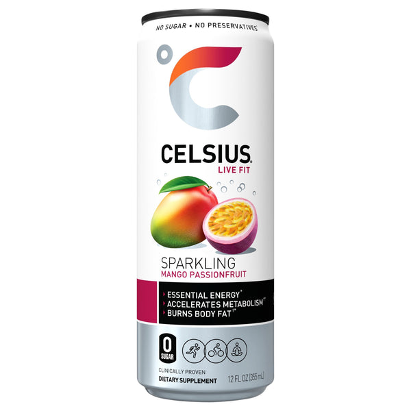 celsius mango passion fruit