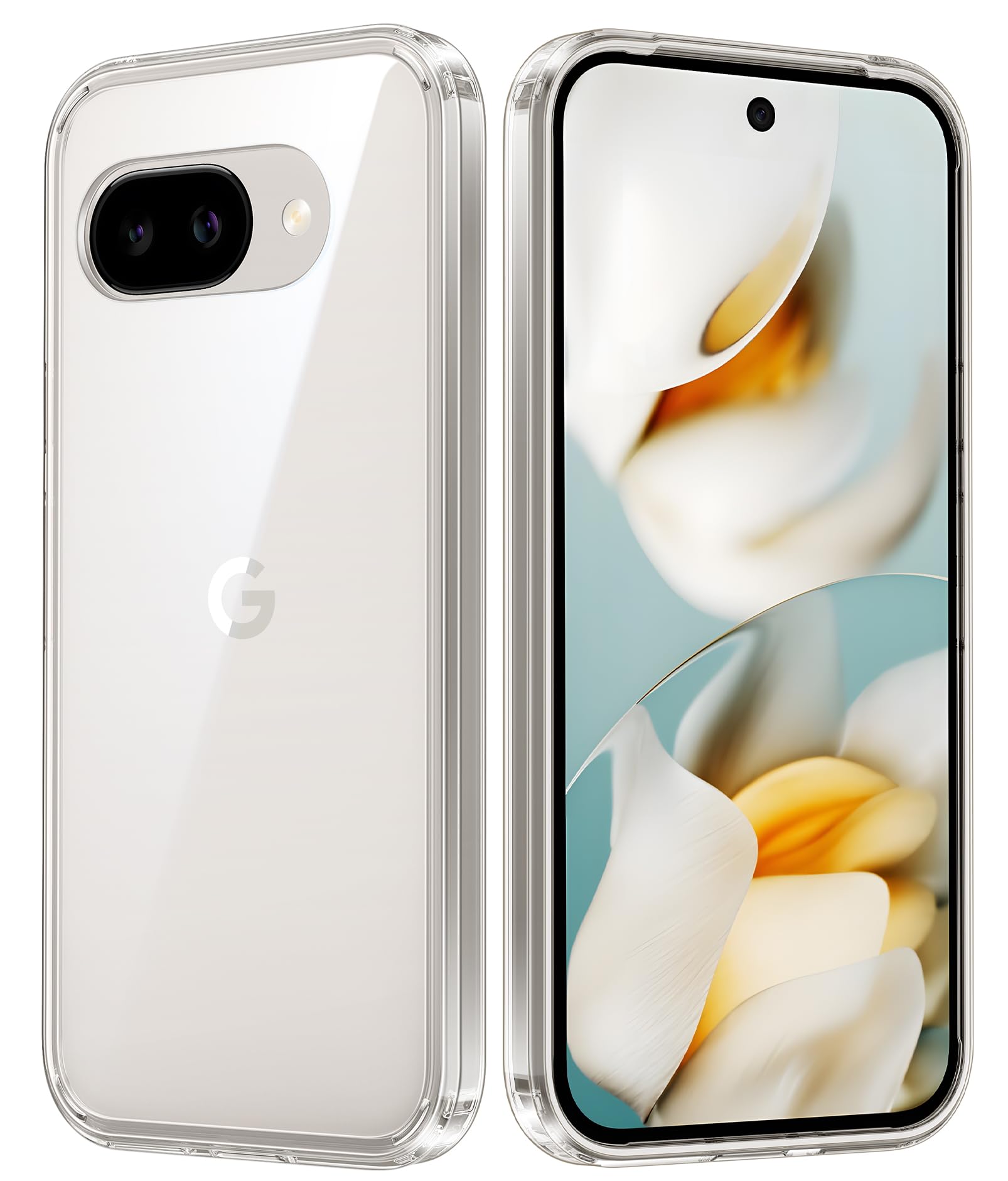 FNTCASE Google Pixel 9a Clear Military Rugged Case