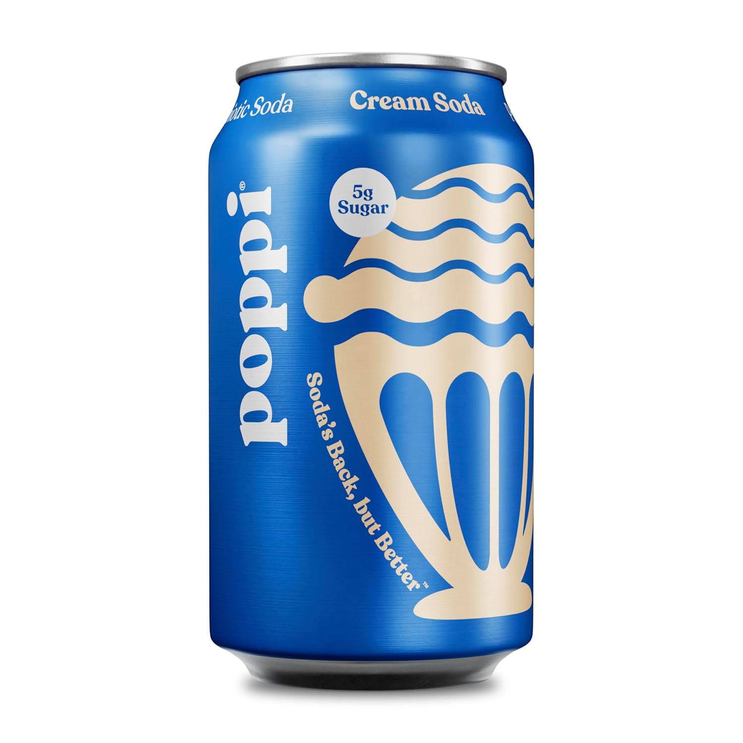 Poppi Cream Soda Prebiotic Soda, 12 Fl oz