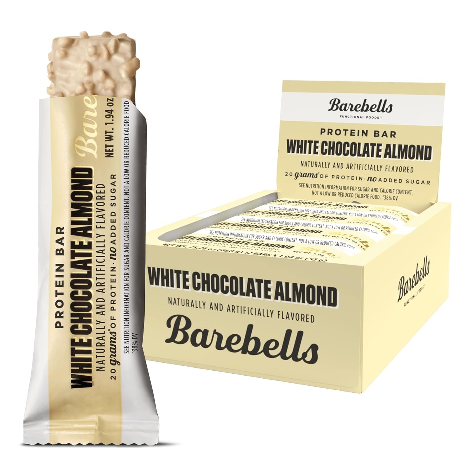 Barebells White Chocolate Almond Protein Bars 12 Count