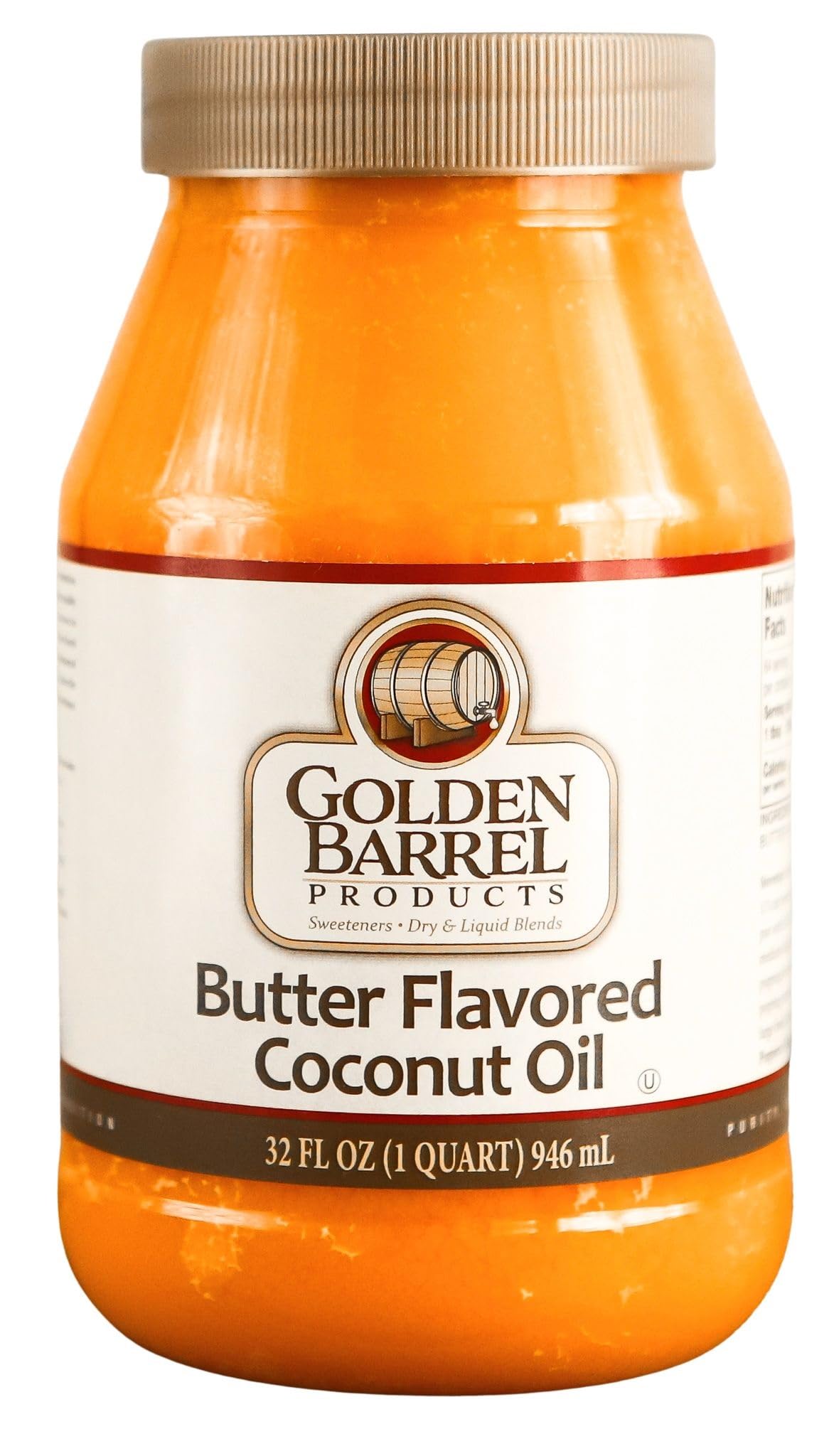Golden Barrel Butter Flavored Coconut Oil 32oz