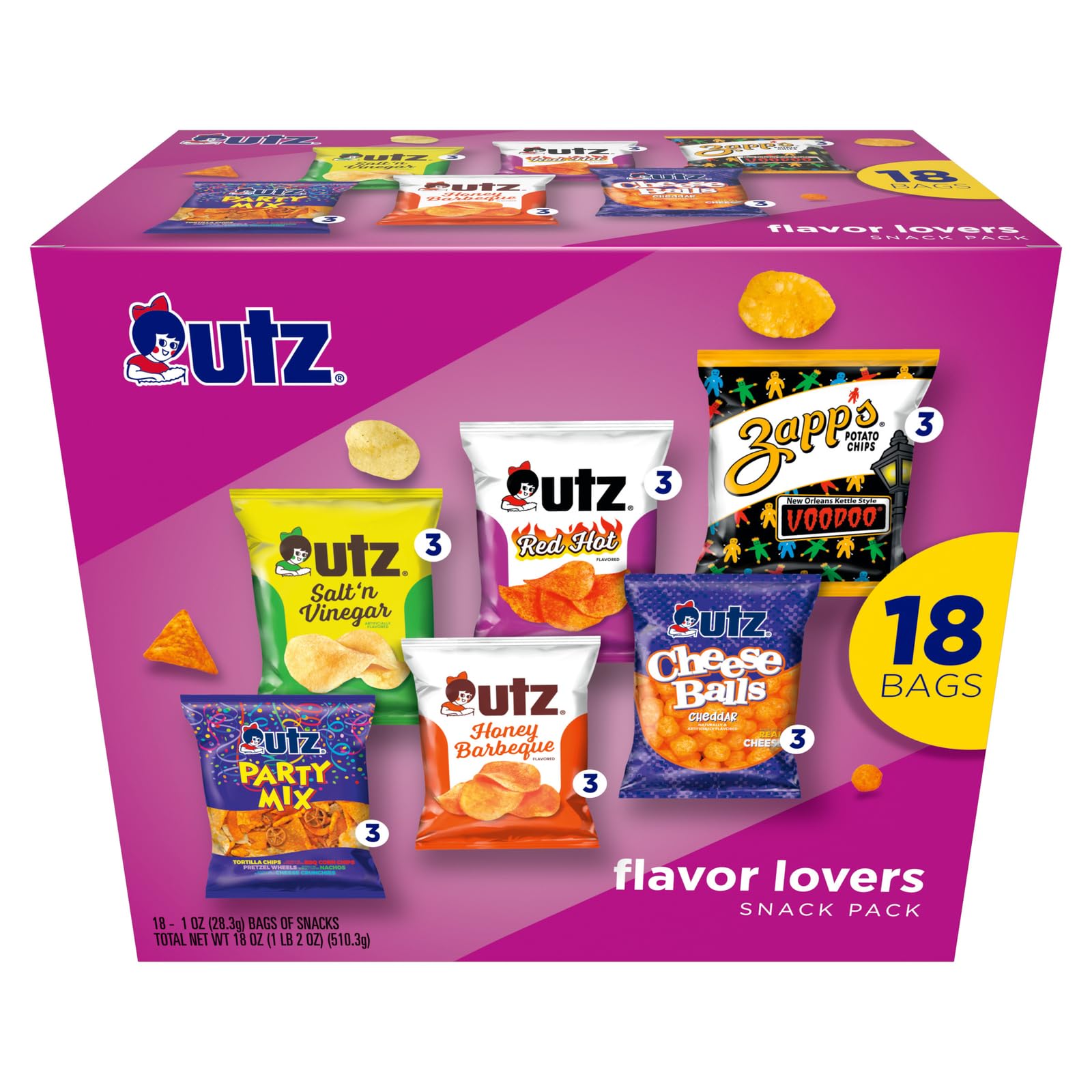 Utz Flavor Lovers Mix Variety 1oz 18-Count