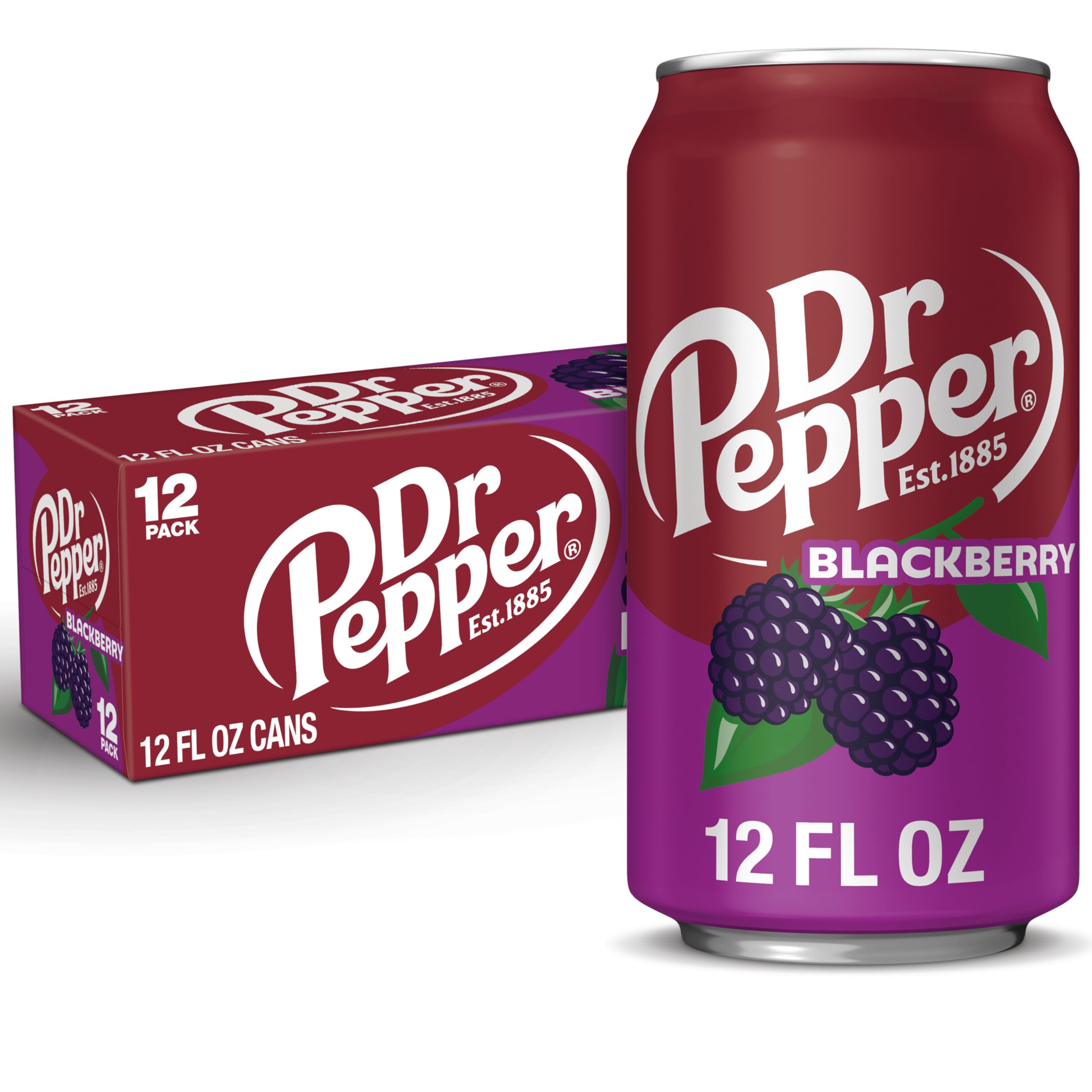 Dr. Pepper Blackberry Soda 12oz 12 Pack
