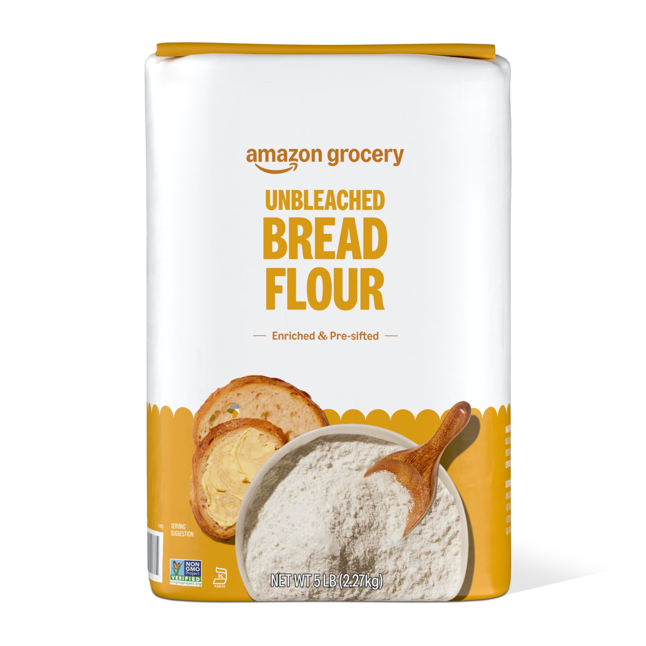 Amazon Grocery Enriched Bread Flour Unbleached 5lb