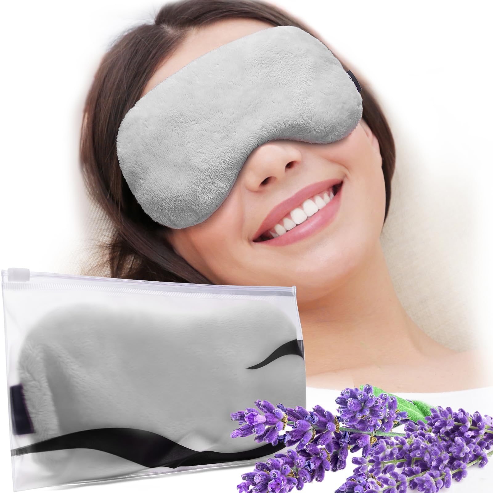 Umisleep Lavender Weighted Aromatherapy Eye Mask Grey