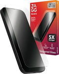 ZAGG Glass Elite iPhone 15 Pro Max Screen Protector - 5X Stronger with Reinforced Edges, Scratch & Smudge-Resistant Surface, InvisibleShield, Easy to Install