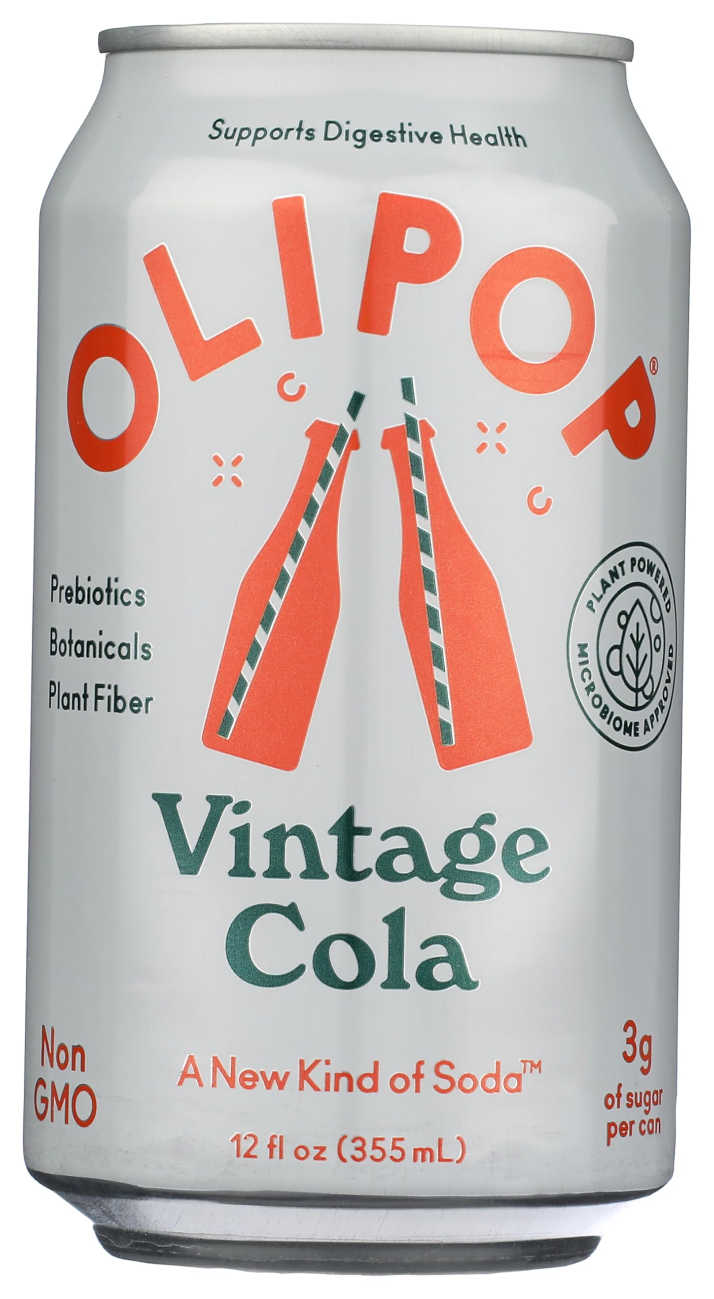 OLIPOP Vintage Cola Prebiotic Soda 12oz