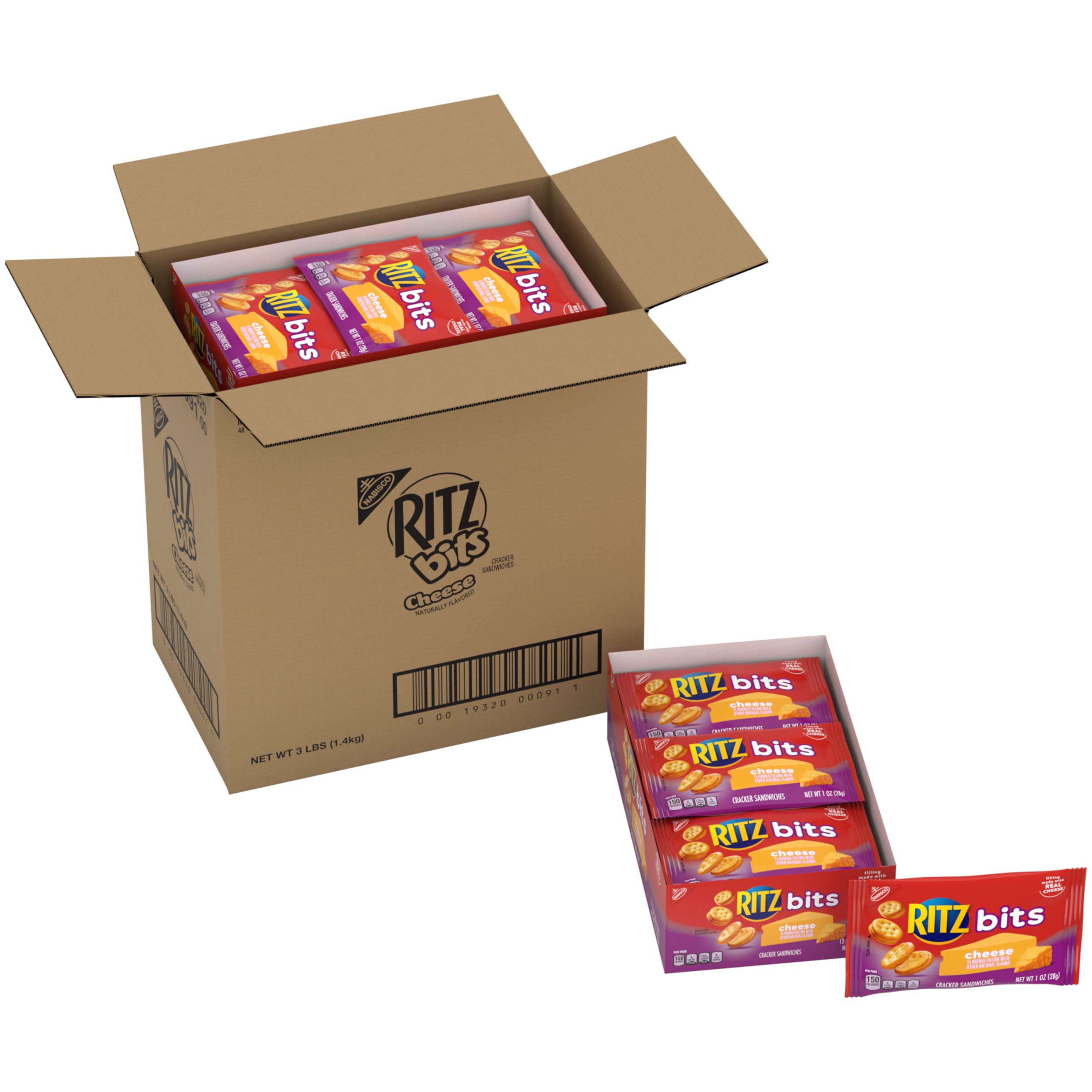 RITZ Bits Cheese Sandwich Crackers 48 Packs