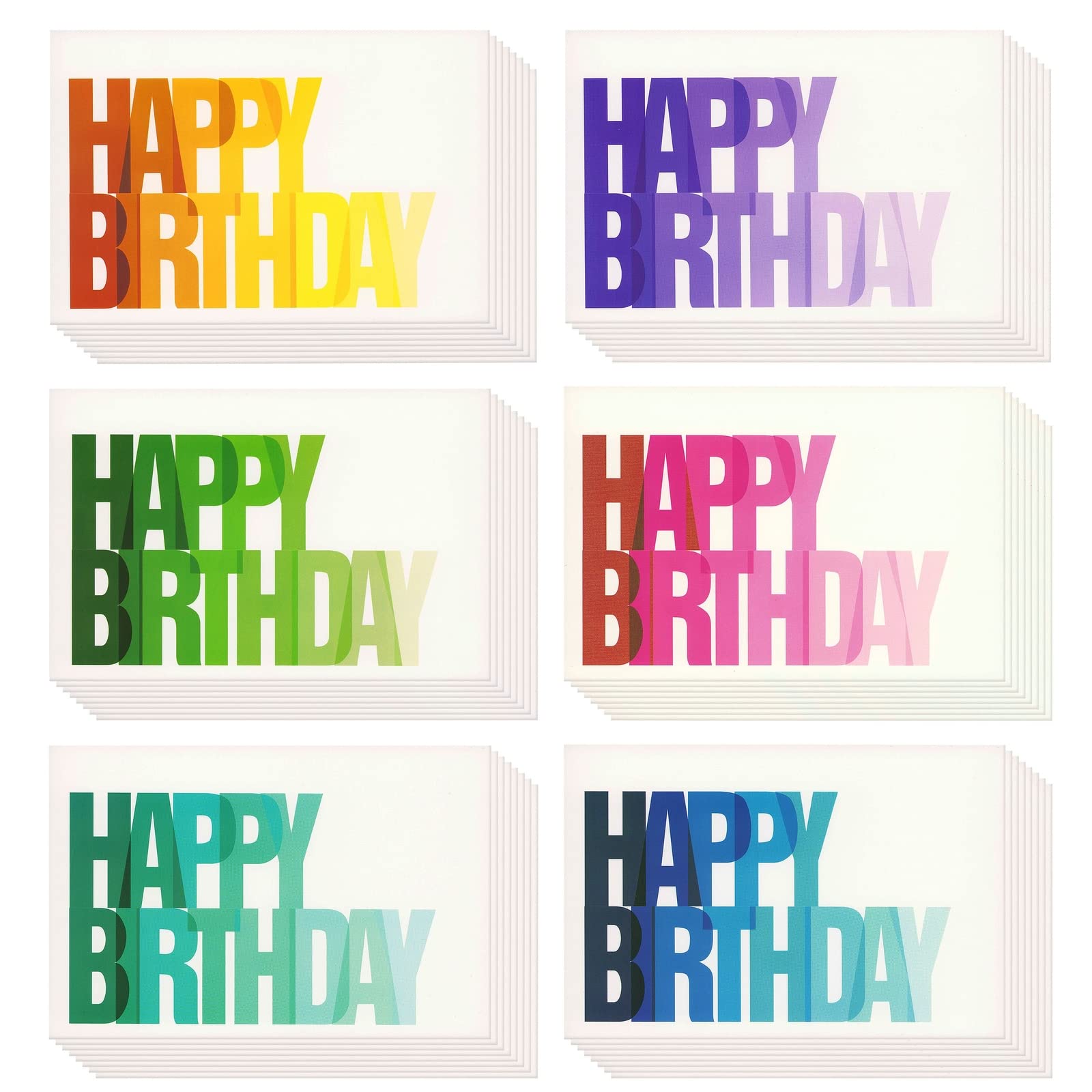 BEST PAPER GREETINGS Birthday Cards with Envelopes 144-Pack