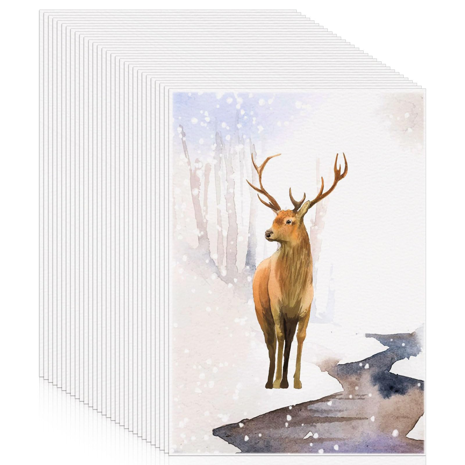 120-Sheet Cold Press Watercolor Paper 7x10 Inch