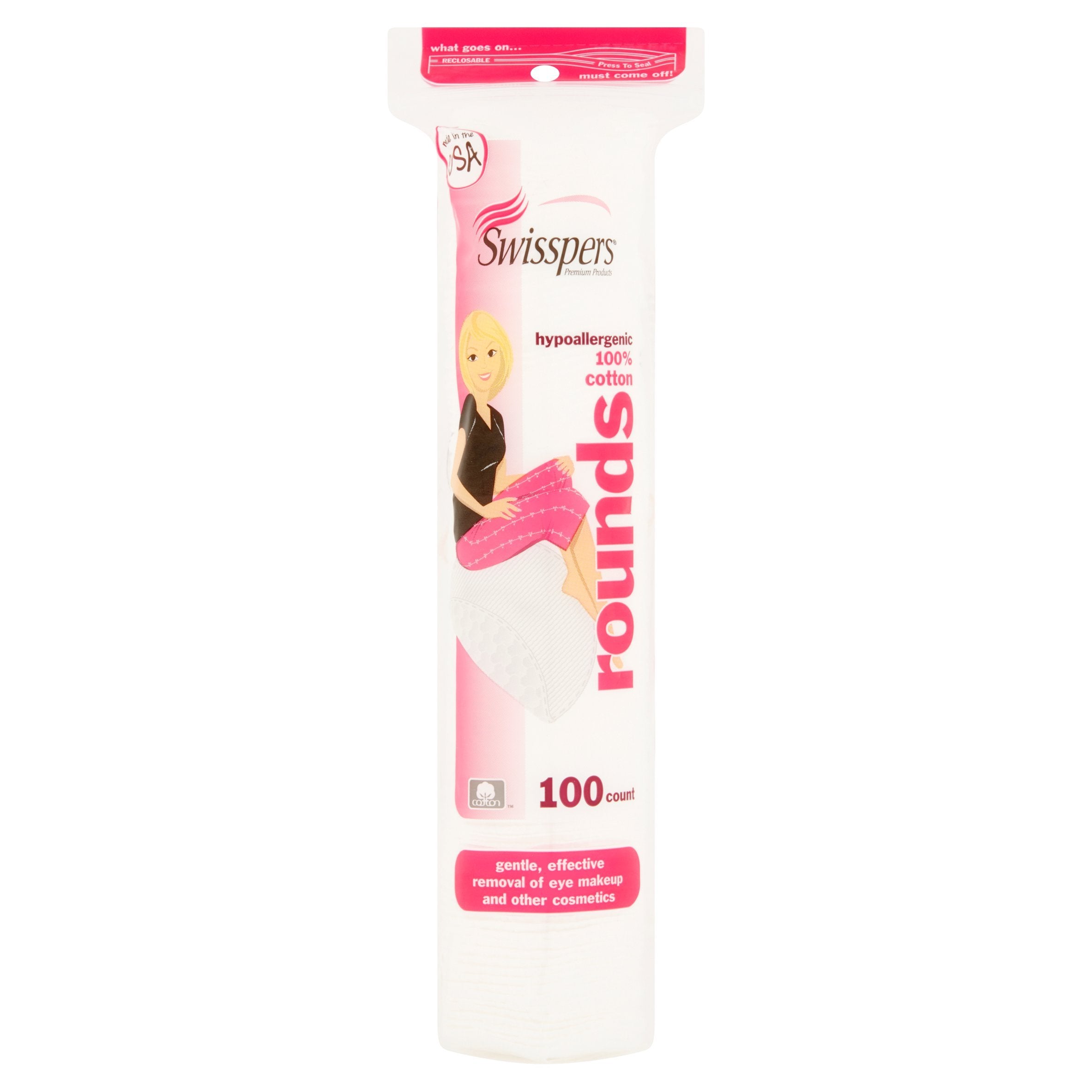 Swisspers Hypoallergenic Cotton Rounds 300ct