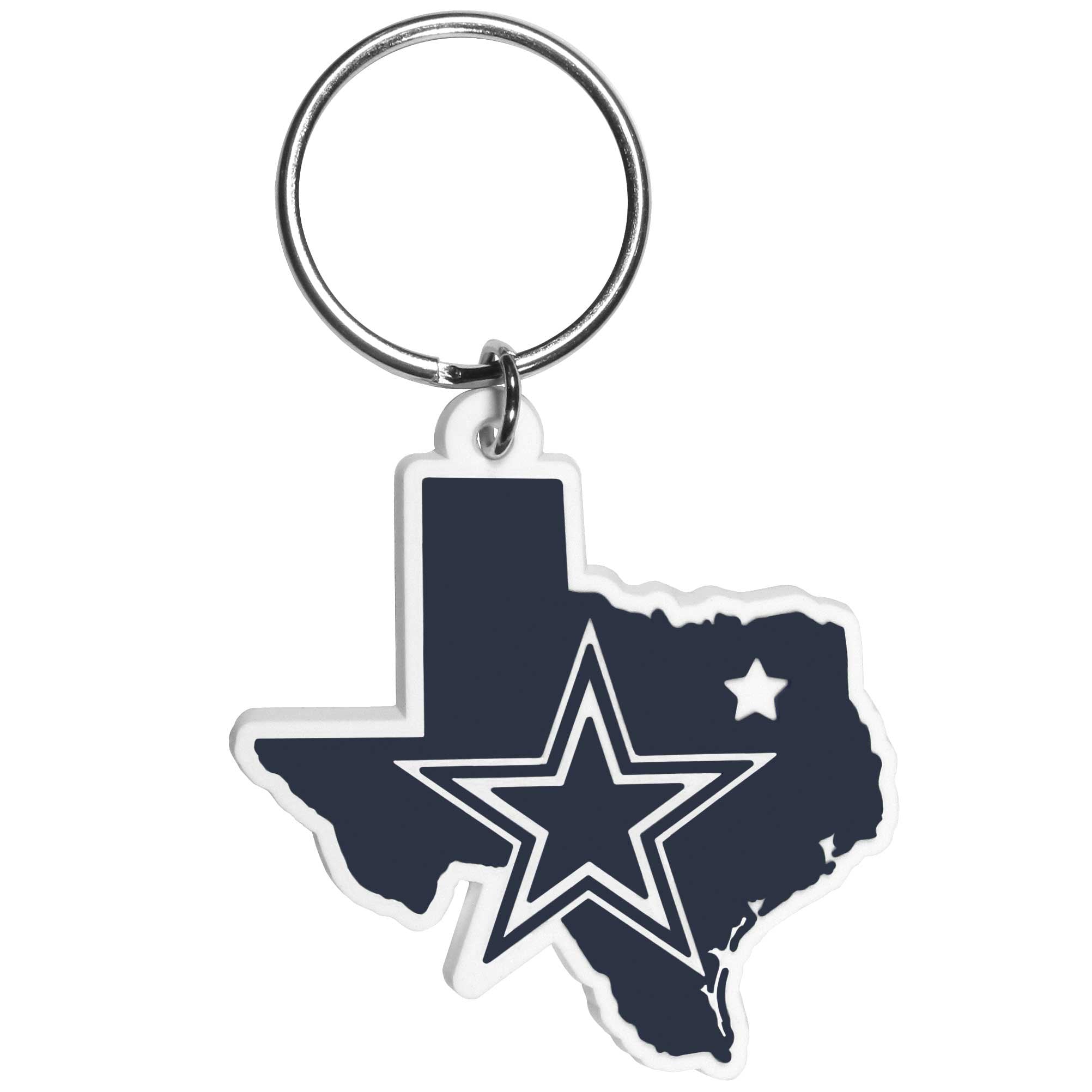 Siskiyou NFL Dallas Cowboys Home State Key Chain Blue