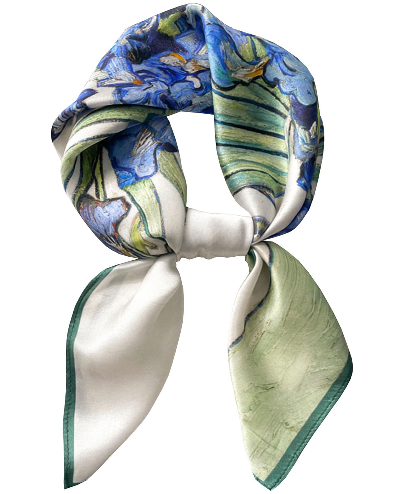 Saiusloa Silky Square Neck Scarf 27.5-Inch