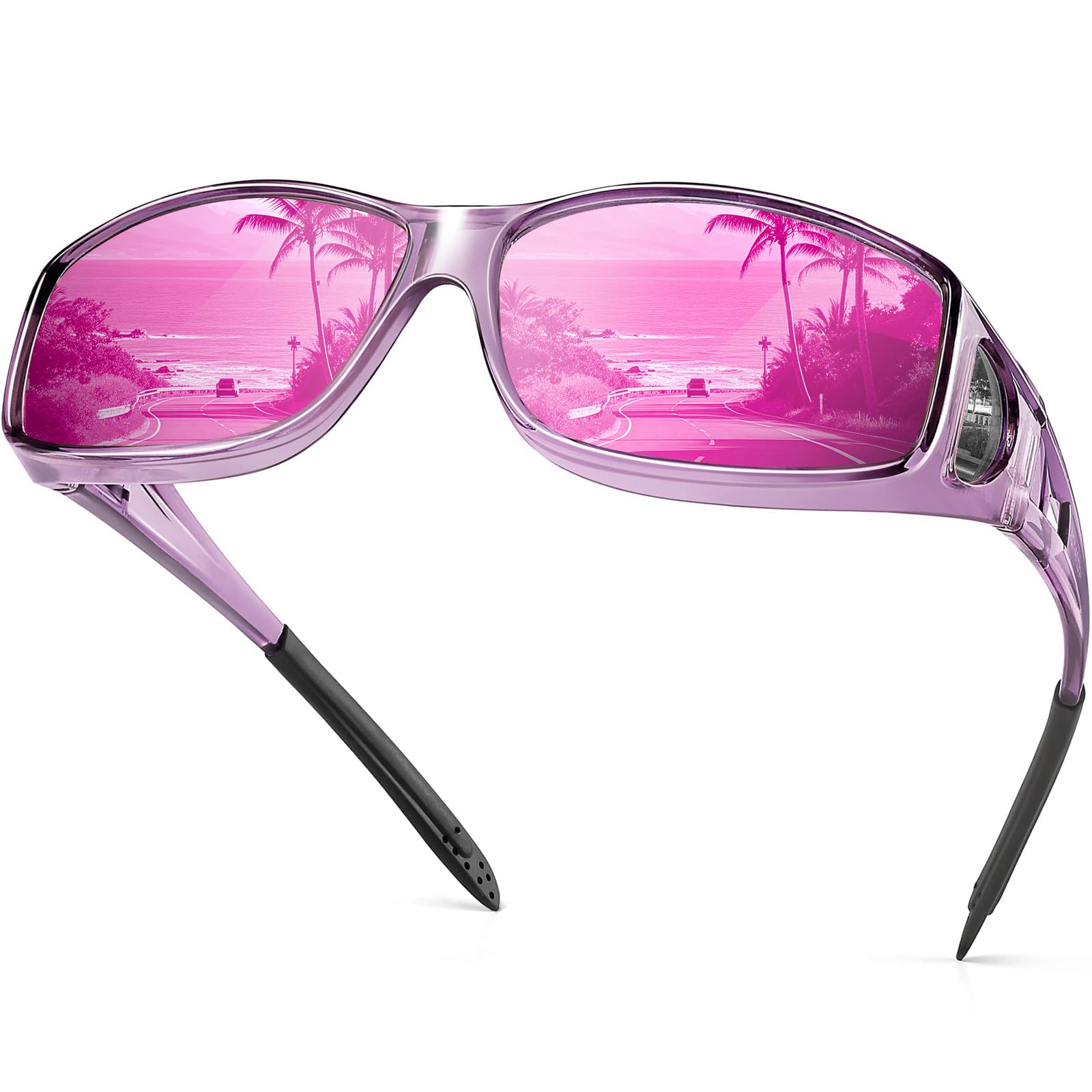 Each Cool Night Vision Driving Glasses Purple