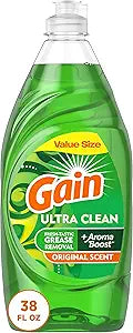 Gain Ultra Liquid Dish Soap, Original Scent, 38 oz.