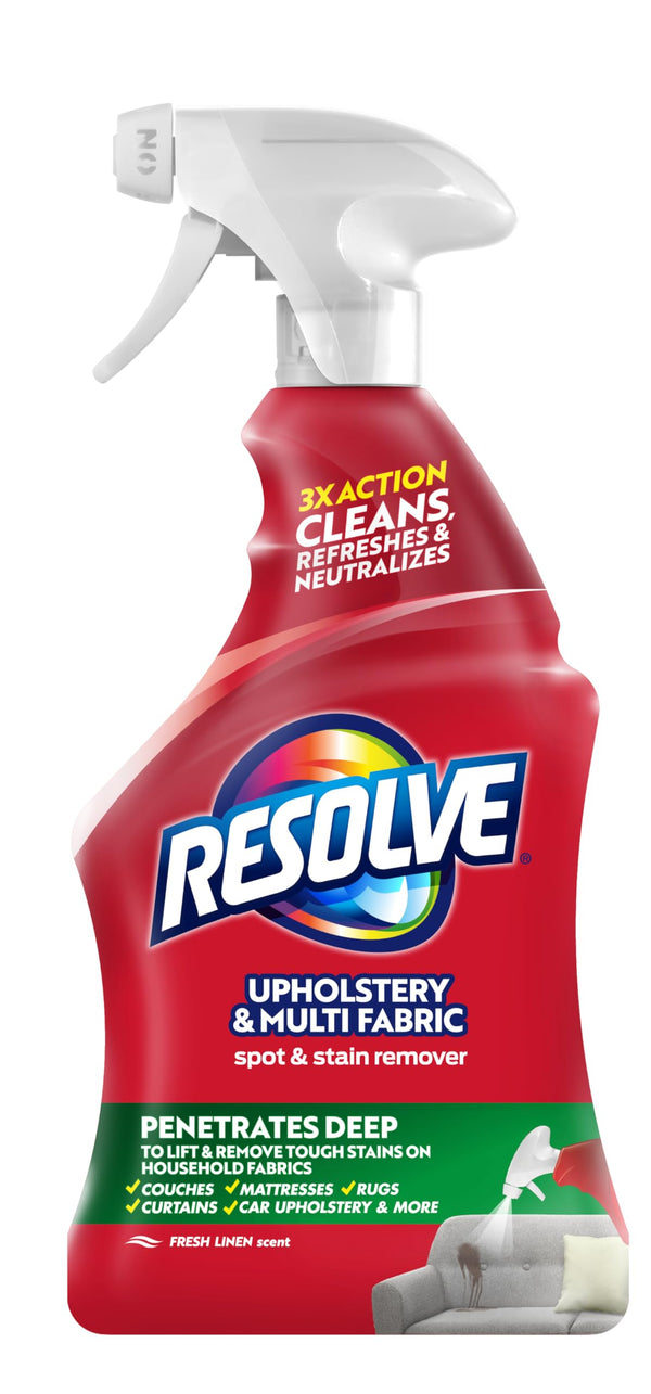 Resolve Carpet Cleaner Multi-Fabric Cleaner and Upholstery Stain Remover, Carpet Cleaner Spray 22oz
