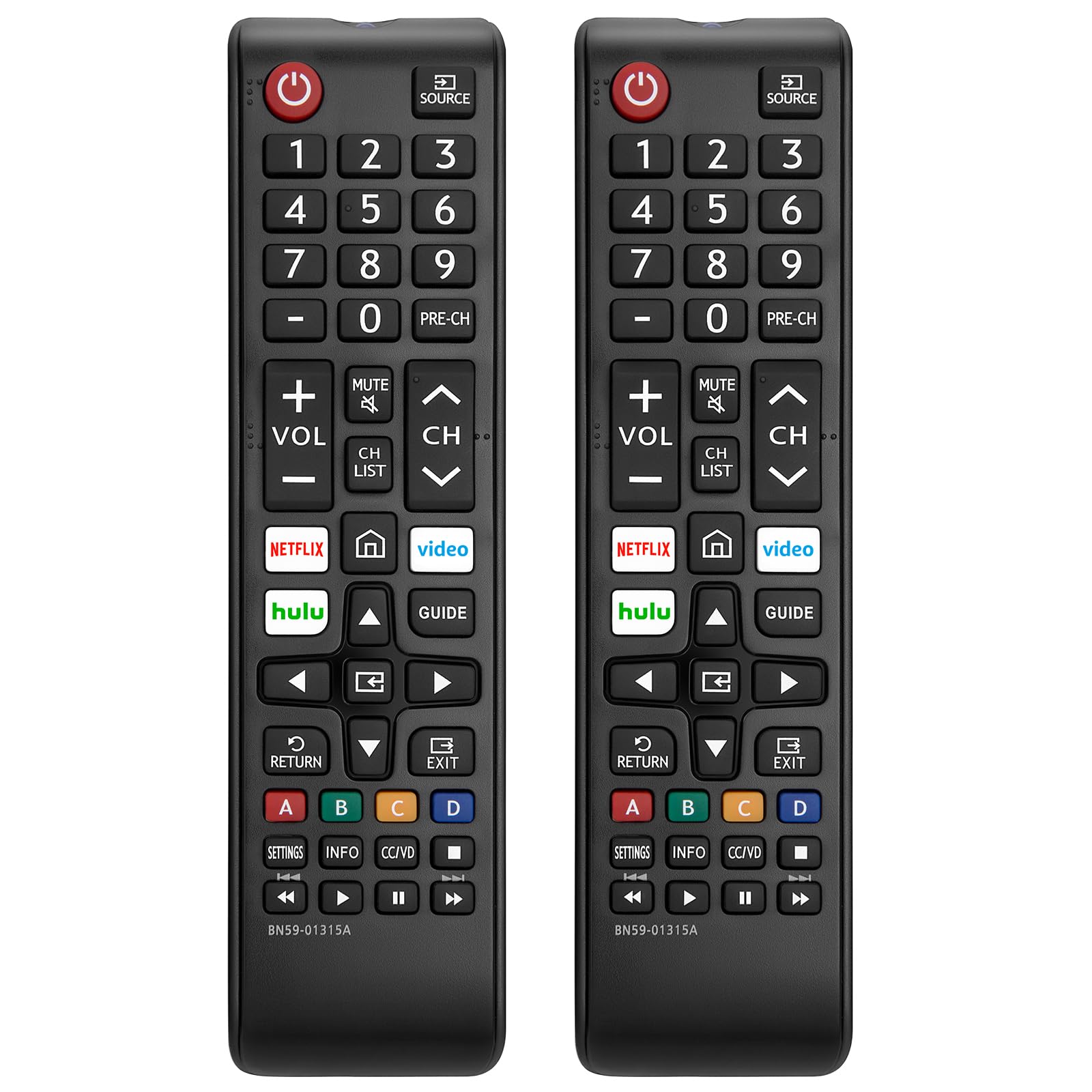 Universal Samsung TV Remote 2-Pack