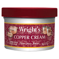 Wright's Copper, Brass Cream Cleaner Copper Pot & Pan Cleaner - 8 Ounce - Gently Cleans and Removes Tarnish Without Scratching