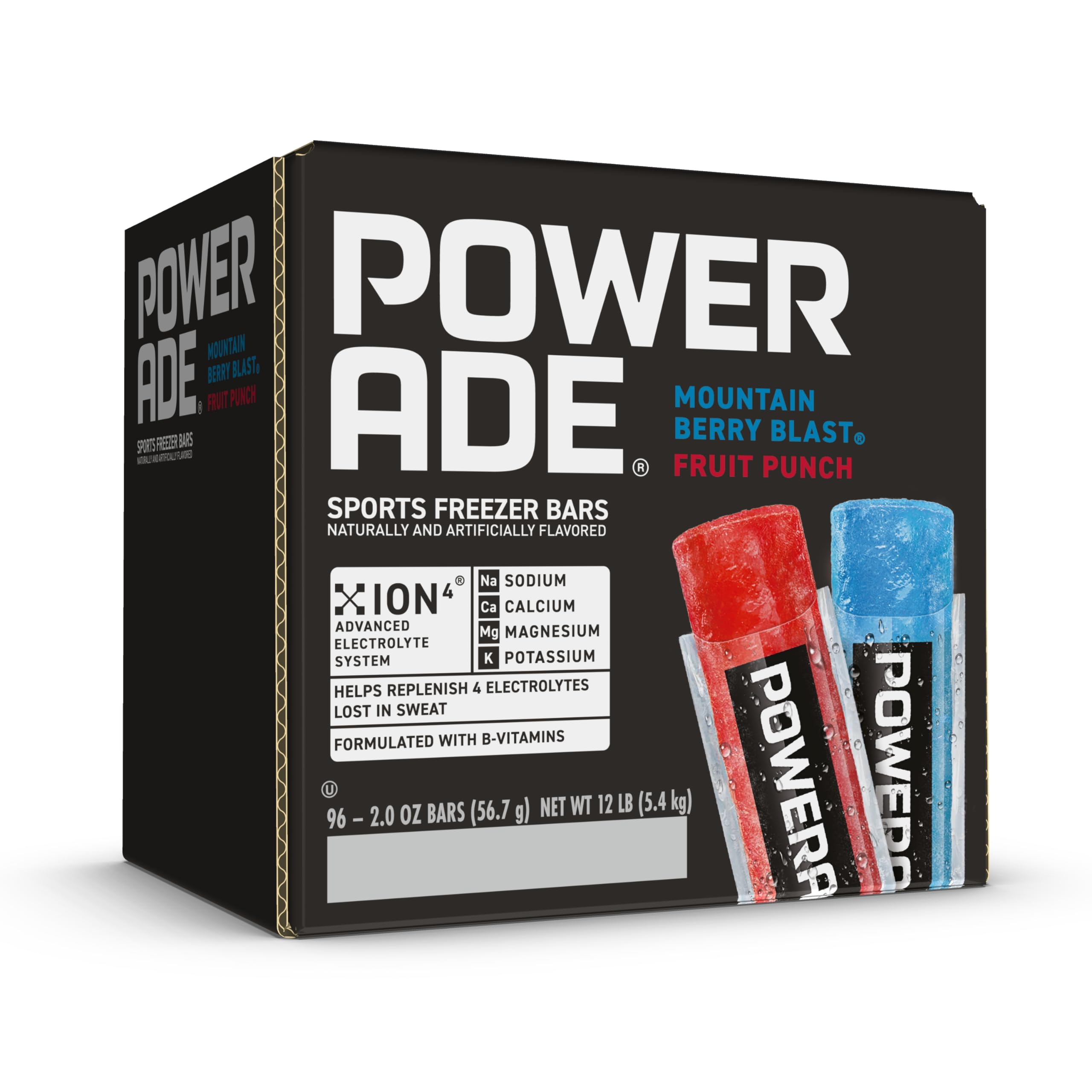 POWERADE Freezer Bars Berry Punch 96 Count