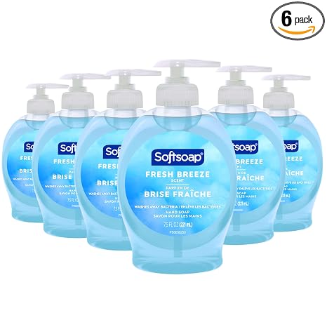 Softsoap Fresh Breeze Scent Hand Soap Washes Away Bacteria 7.5oz