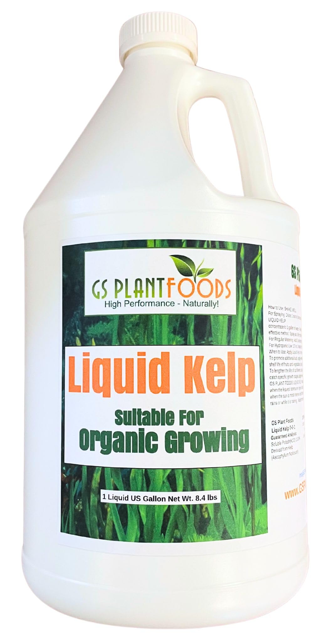 GS Plant Foods Organic Liquid Kelp Fertilizer 1 Gallon
