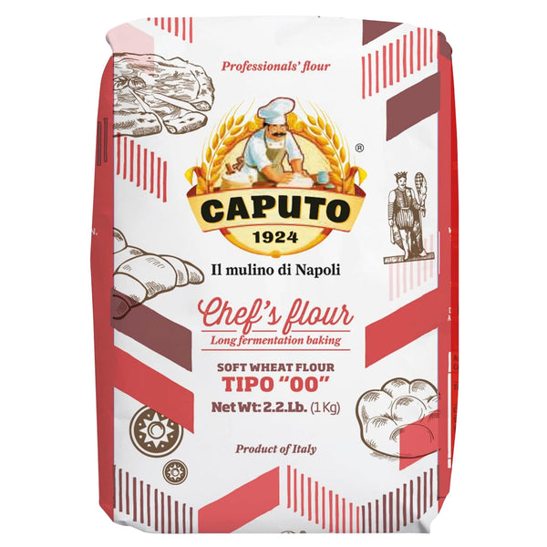 Antimo Caputo Chefs Flour 2.2 LB - Italian Double Zero 00 - Soft Wheat for Pizza Dough, Bread, & Pasta