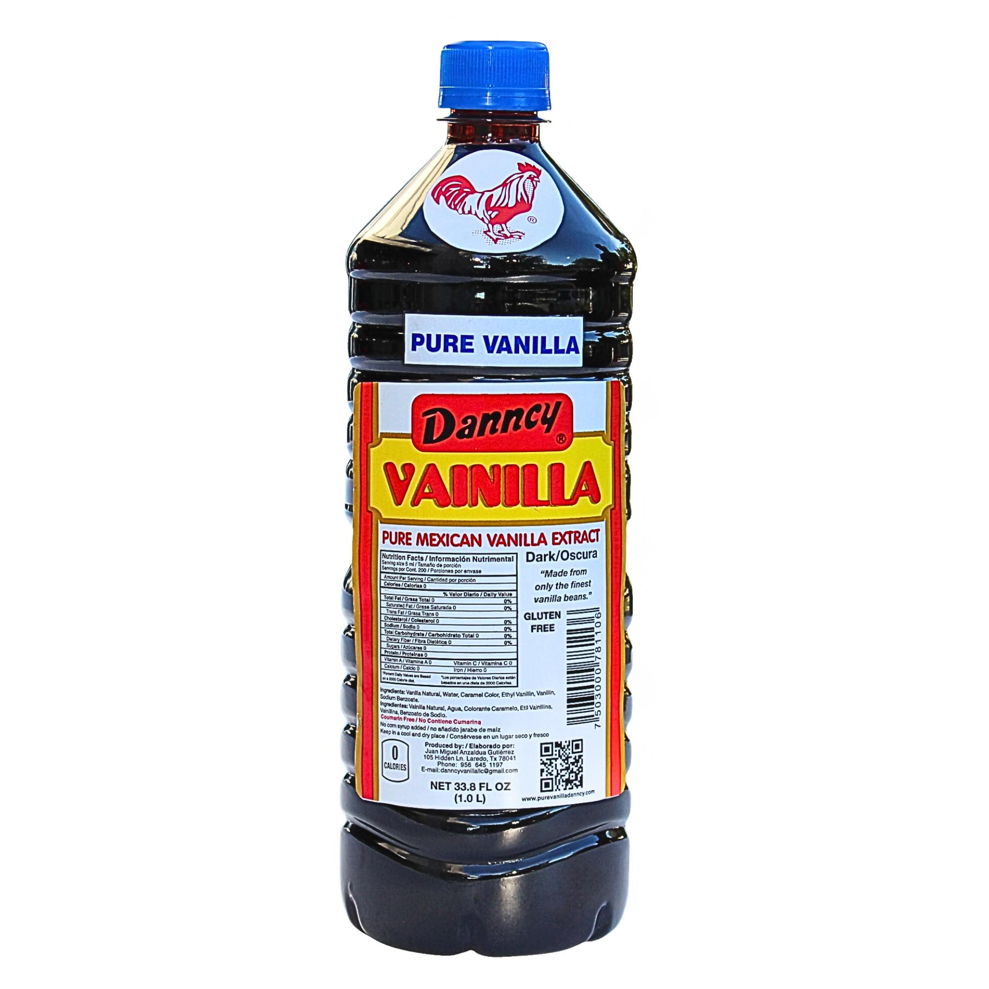 Danncy Dark Mexican Vanilla Extract 33.8oz