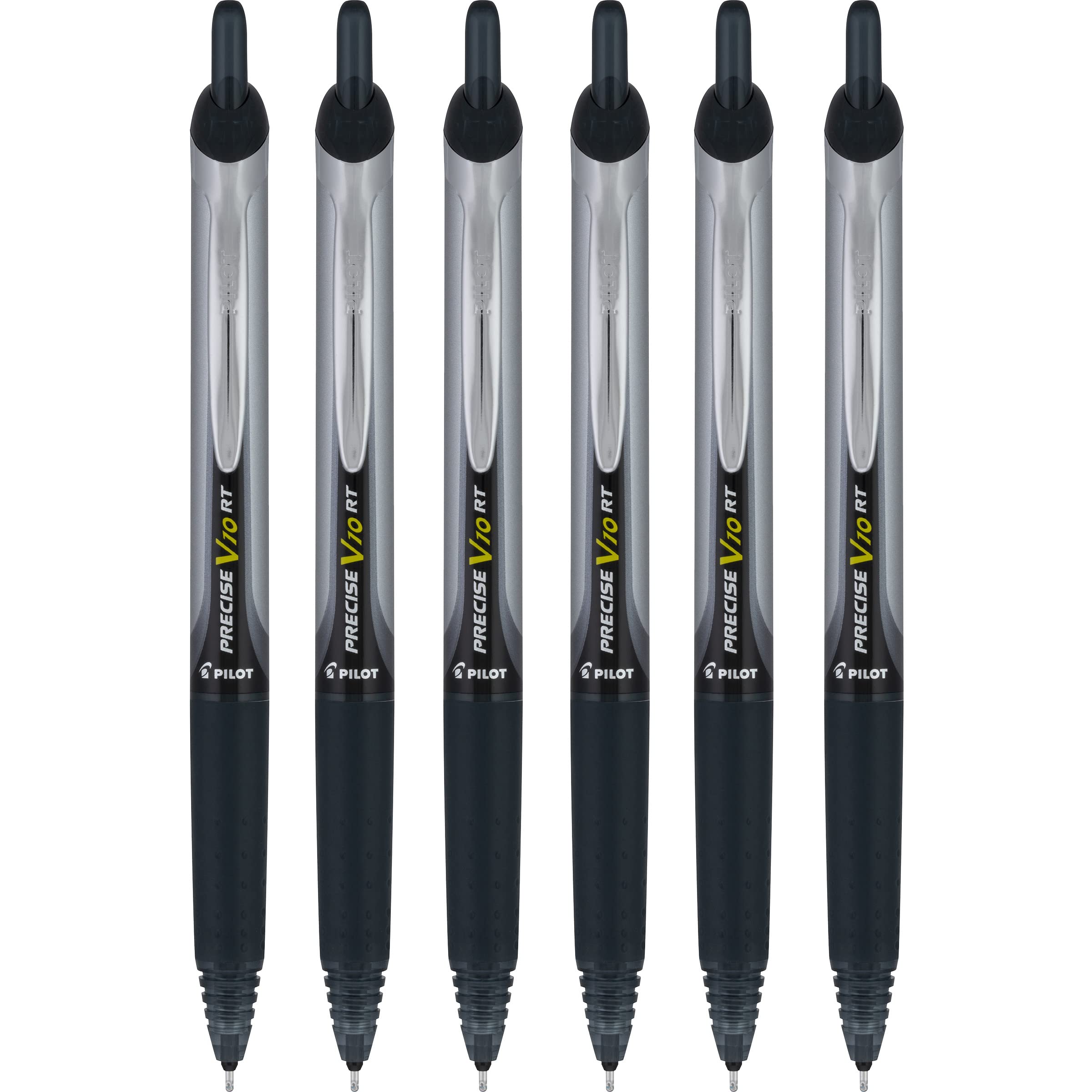 PILOT Precise V10 RT Bold Pens Black 6-Pack